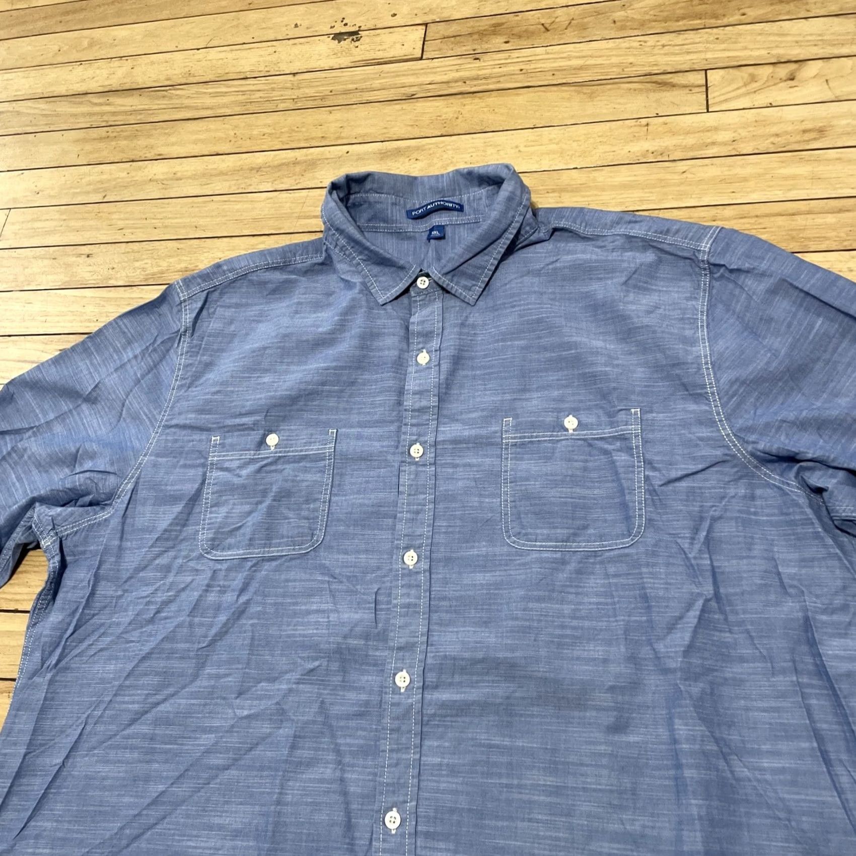 Port Authority Port Authority Button Up Shirt Men 3XL Blue Light Chambray Western Pockets Casual Button-Up Shirt Mens 3XL Blue Chambray Western Capsule Size US XXL / EU 58 / 5 - 3 Thumbnail