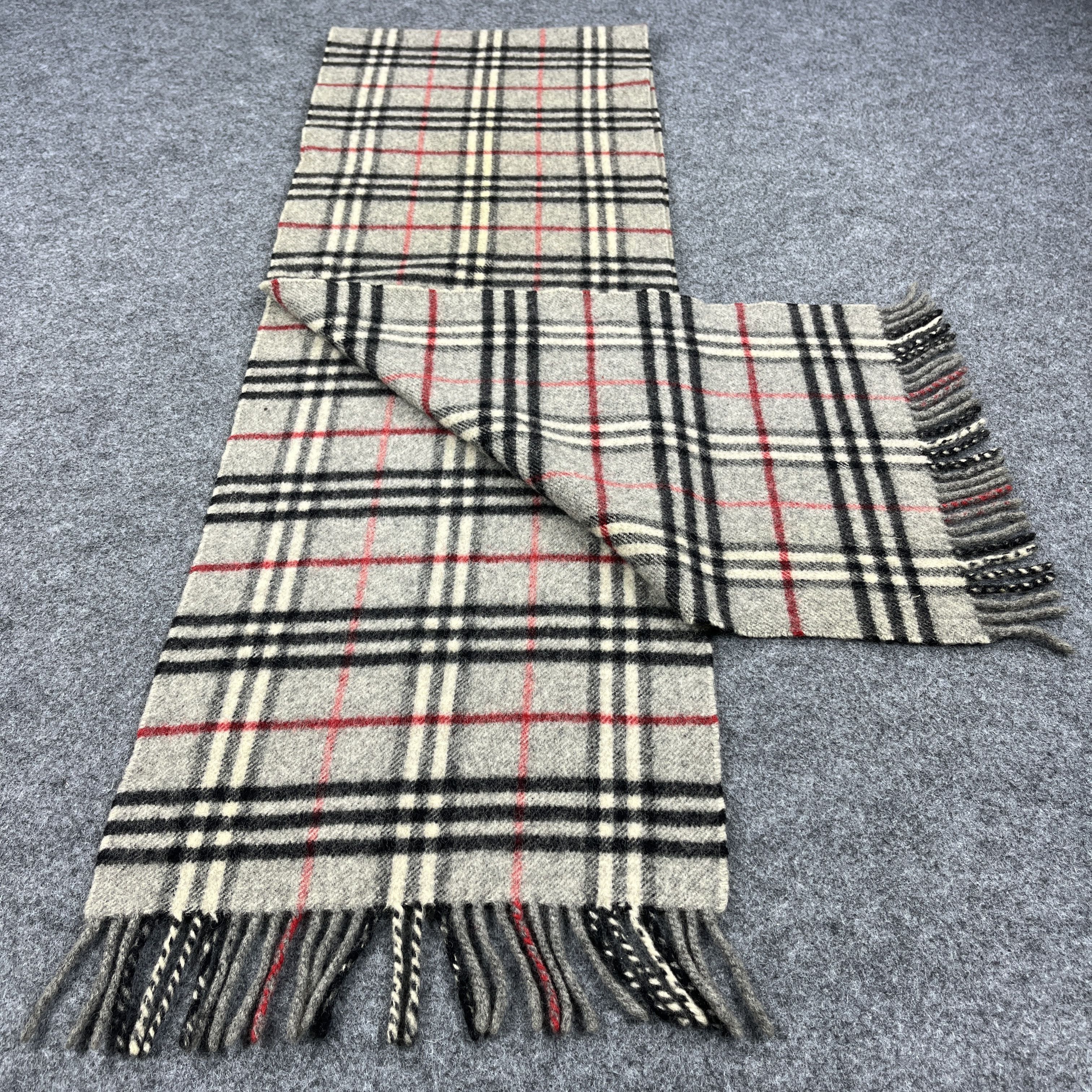 Burberry × Vintage Vintage Burberry Scarf / Muffler / Neckwear T1144 Size ONE SIZE - 4 Thumbnail