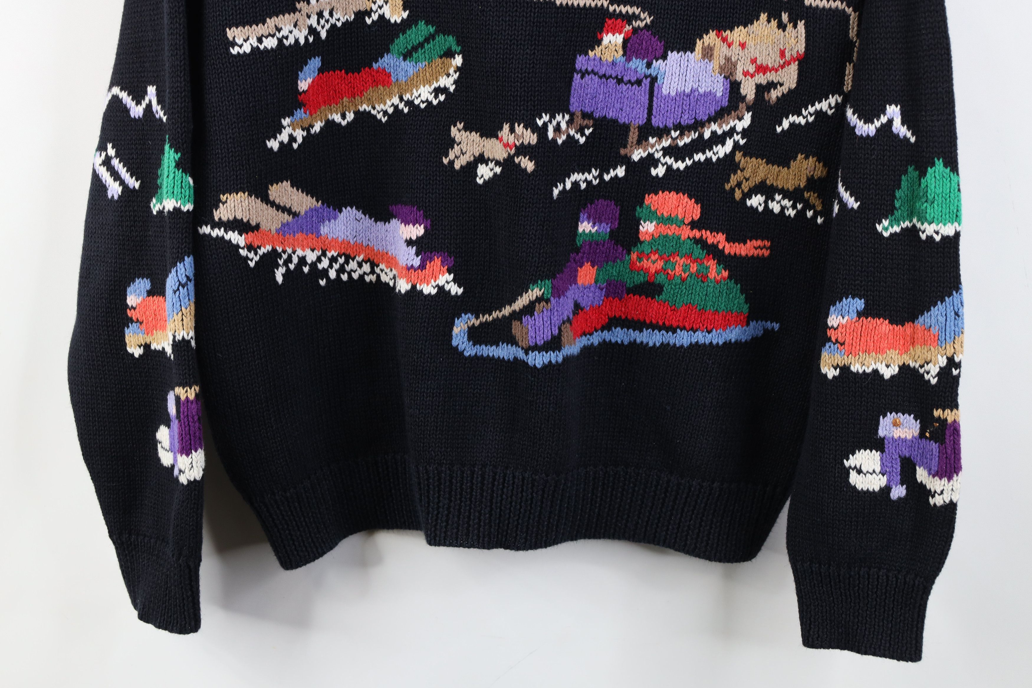 Vintage Vintage 90s Streetwear Christmas Winter Needlepoint Sweater Size M / US 6-8 / IT 42-44 - 3 Thumbnail