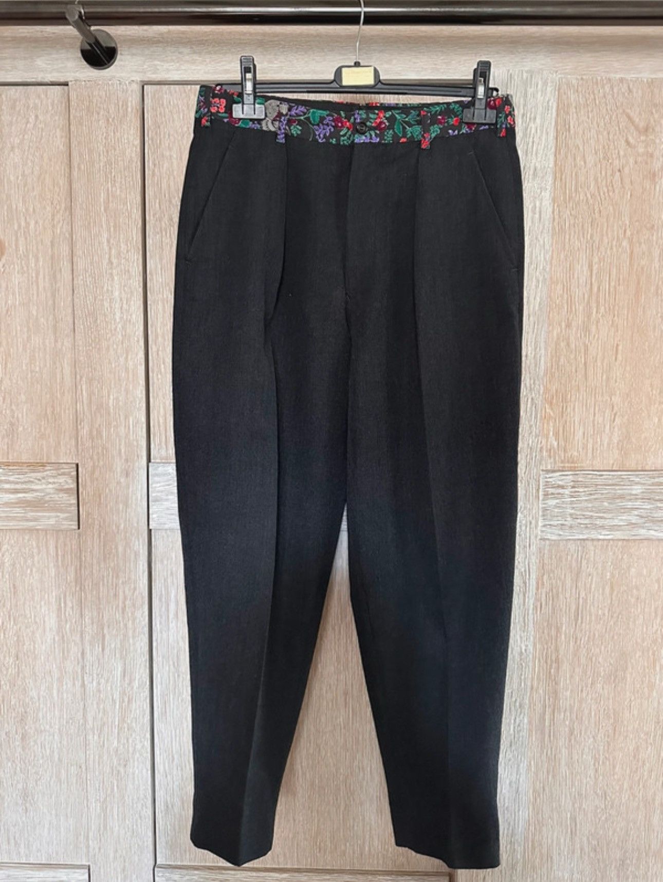 Comme des Garcons × Vintage Comme Des Garçons Wool/Floral Pant Size US 30 / EU 46 - 1 Thumbnail