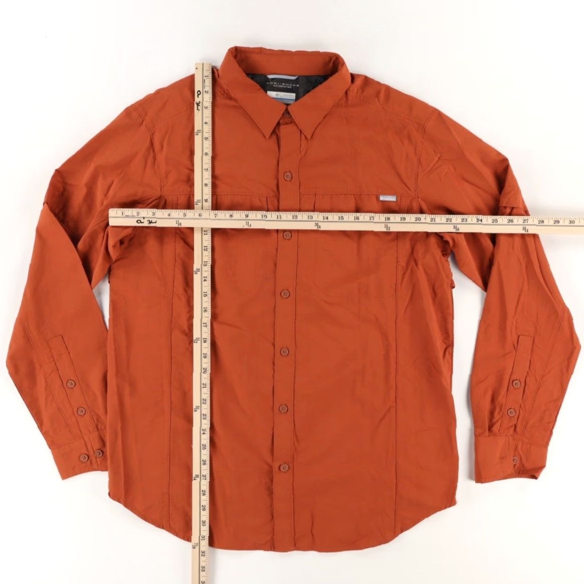 Vintage Columbia Omni-Shade Nylon Button Up Shirt Burnt Orange Men's L Size US L / EU 52-54 / 3 - 3 Thumbnail