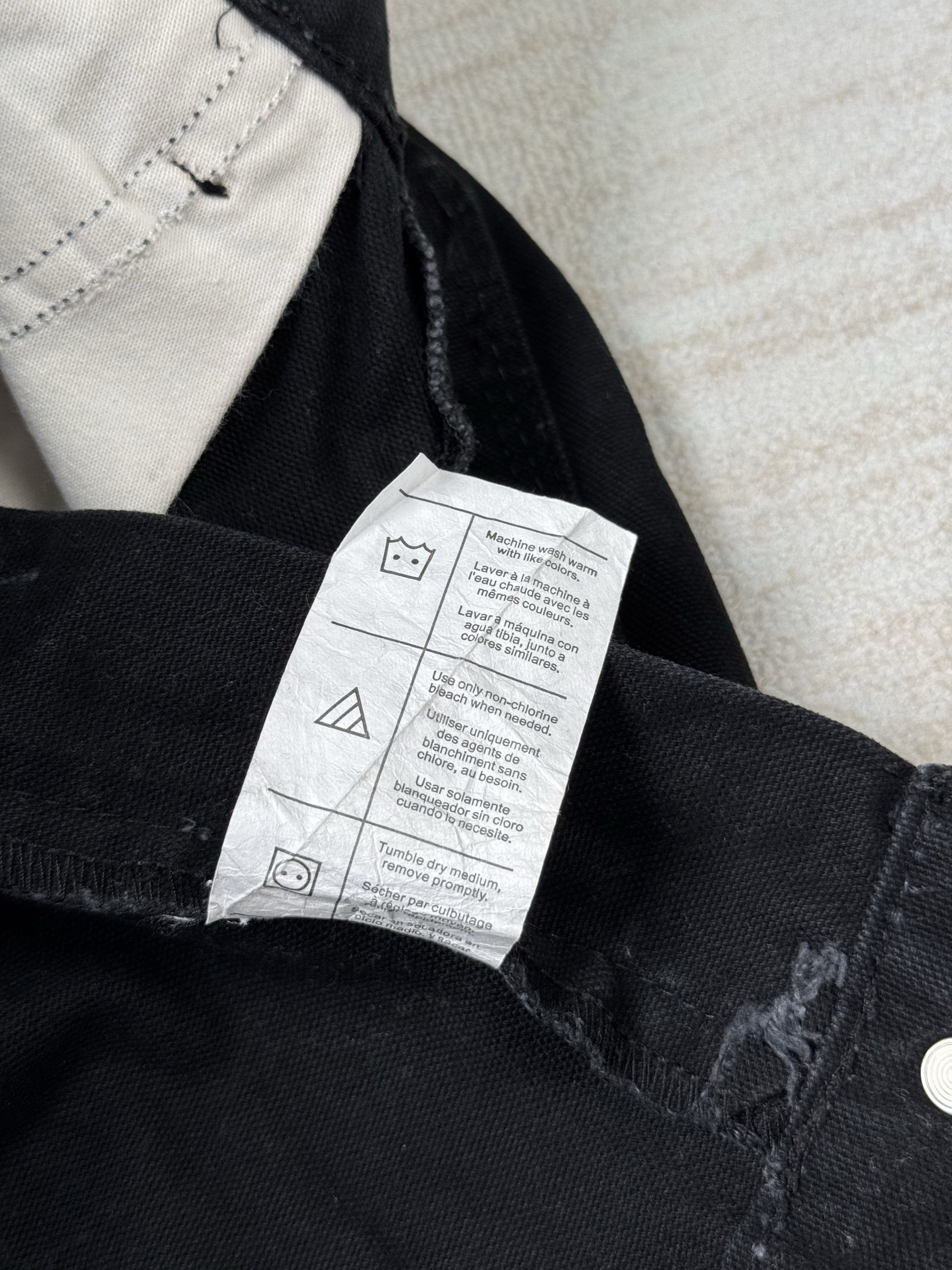 Carhartt × Vintage UNWORN* VINTAGE CARHARTT EXCLUSIVE TRIMMING JEAN BLK Size US 32 / EU 48 - 9 Thumbnail