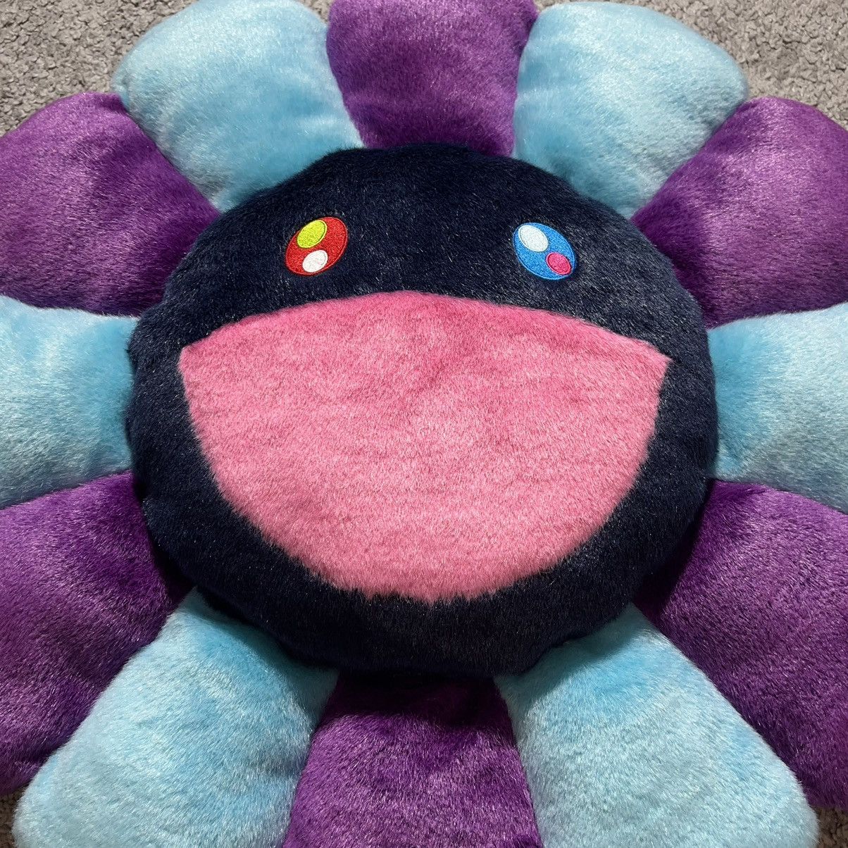 Takashi Murakami Takashi Murakami 60cm purple/blue plush pillow Size ONE SIZE - 2 Thumbnail