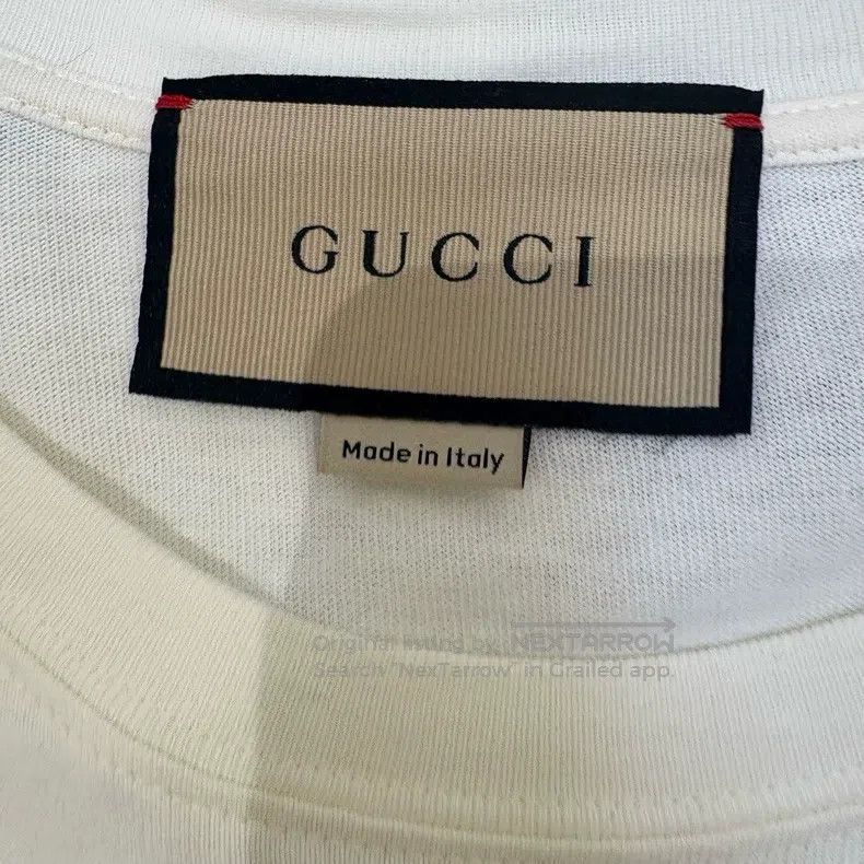 Gucci Gucci Rhinestone logo letter short sleeve Size US S / EU 44-46 / 1 - 3 Thumbnail