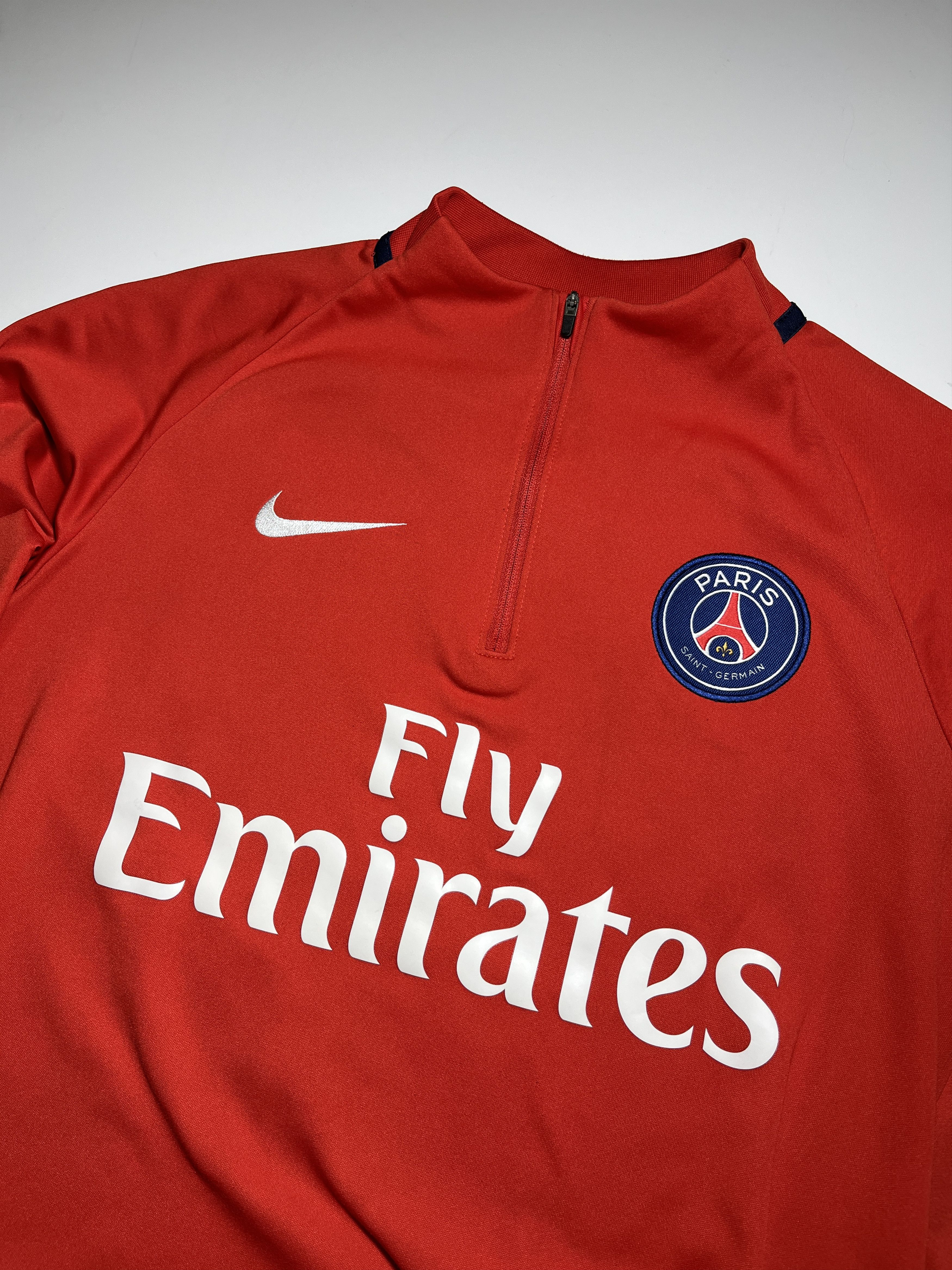 Nike Nike PSG 2017-18 1/4 Zip Training Top Jersey Size M Size US M / EU 48-50 / 2 - 7 Thumbnail