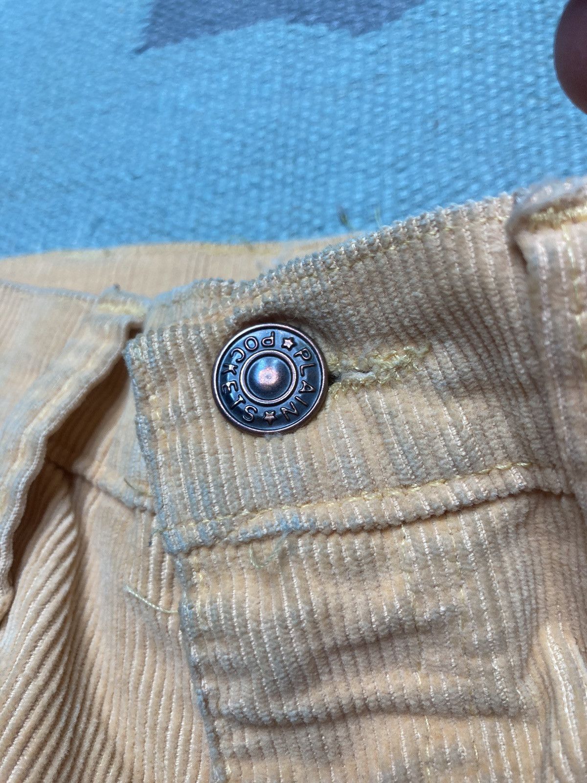 Vintage 70s corduroy bell bottom pants flare JCPenney hippie 30x33 Size 30" / US 8 / IT 44 - 9 Thumbnail