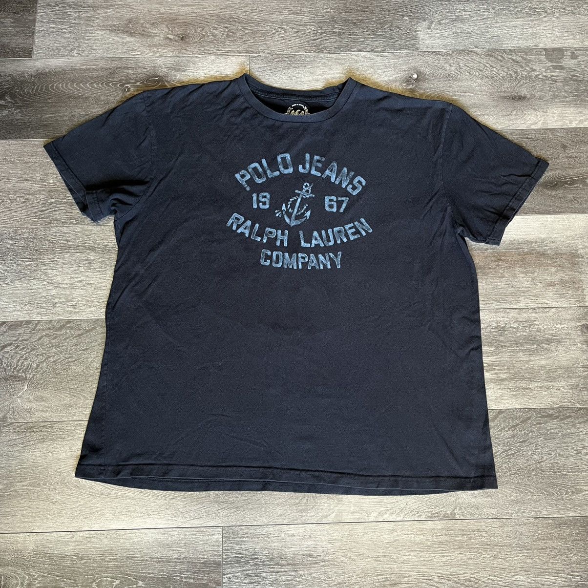 Polo Ralph Lauren Vintage 2000s Polo Jeans Ralph Lauren Company Logo Tee Shirt Size US L / EU 52-54 / 3 - 1 Thumbnail