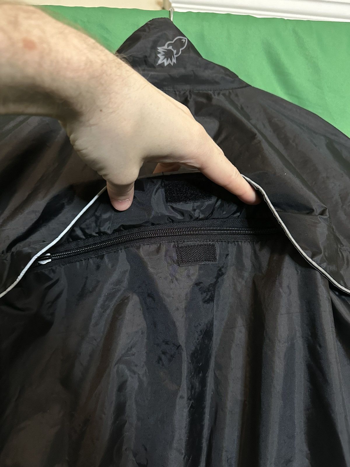 Joe Rocket RS-2 zip-up waterproof reflective motorcycle rain jacket Size US M / EU 48-50 / 2 - 14 Thumbnail