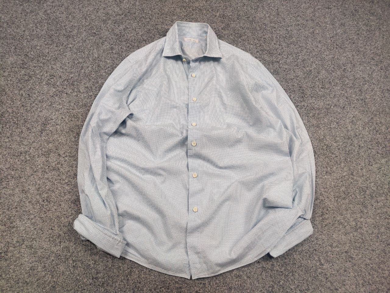 L.B.M. 1911 l.b.m. 1911 Design Light blue button-down long sleeves Shirt Size US M / EU 48-50 / 2 - 2 Thumbnail