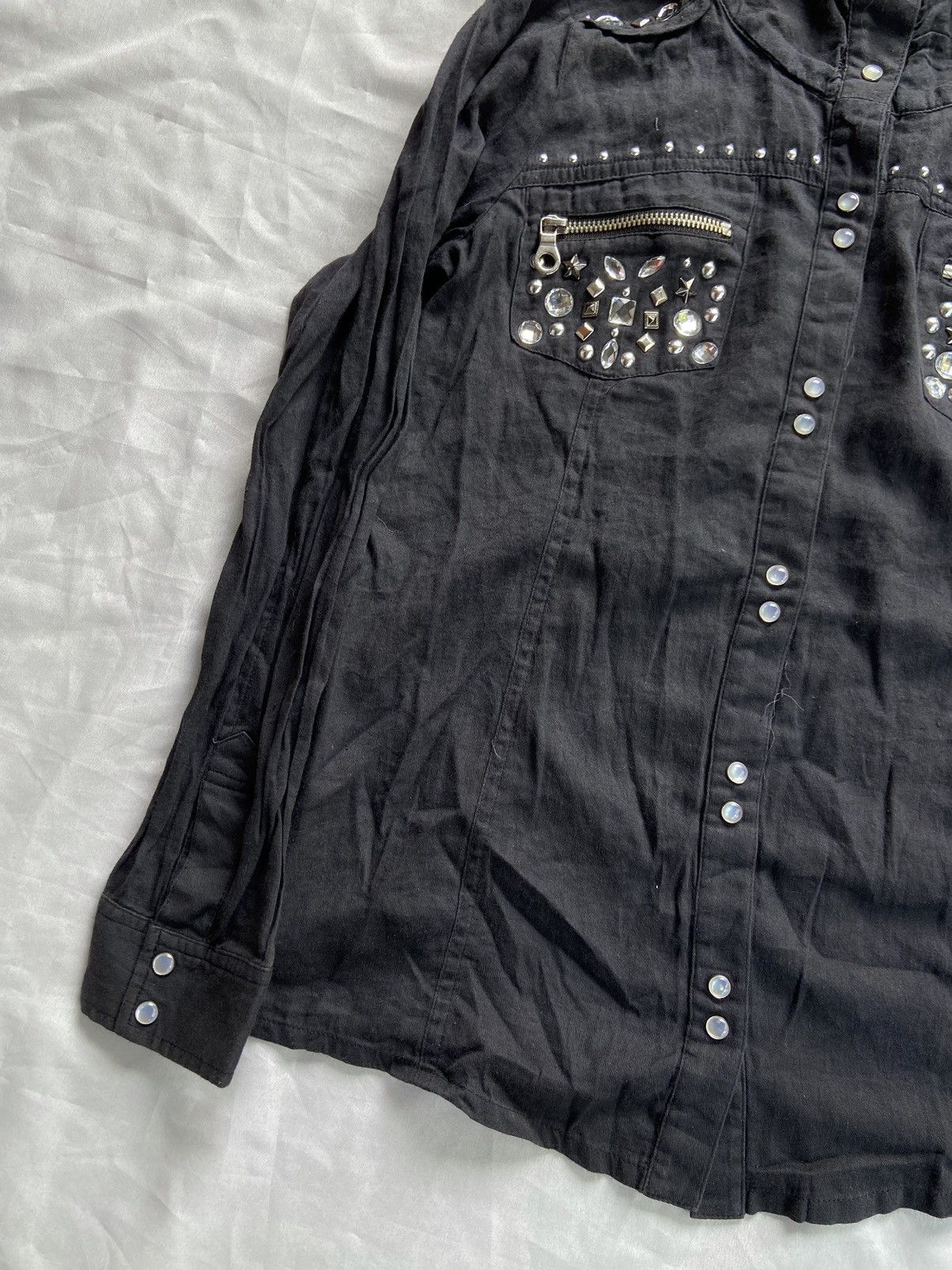 If Six Was Nine MAISON GILFY JAPANESE PUNK GOTHIC BUTTON DOWN SHIRT Size US S / EU 44-46 / 1 - 7 Thumbnail
