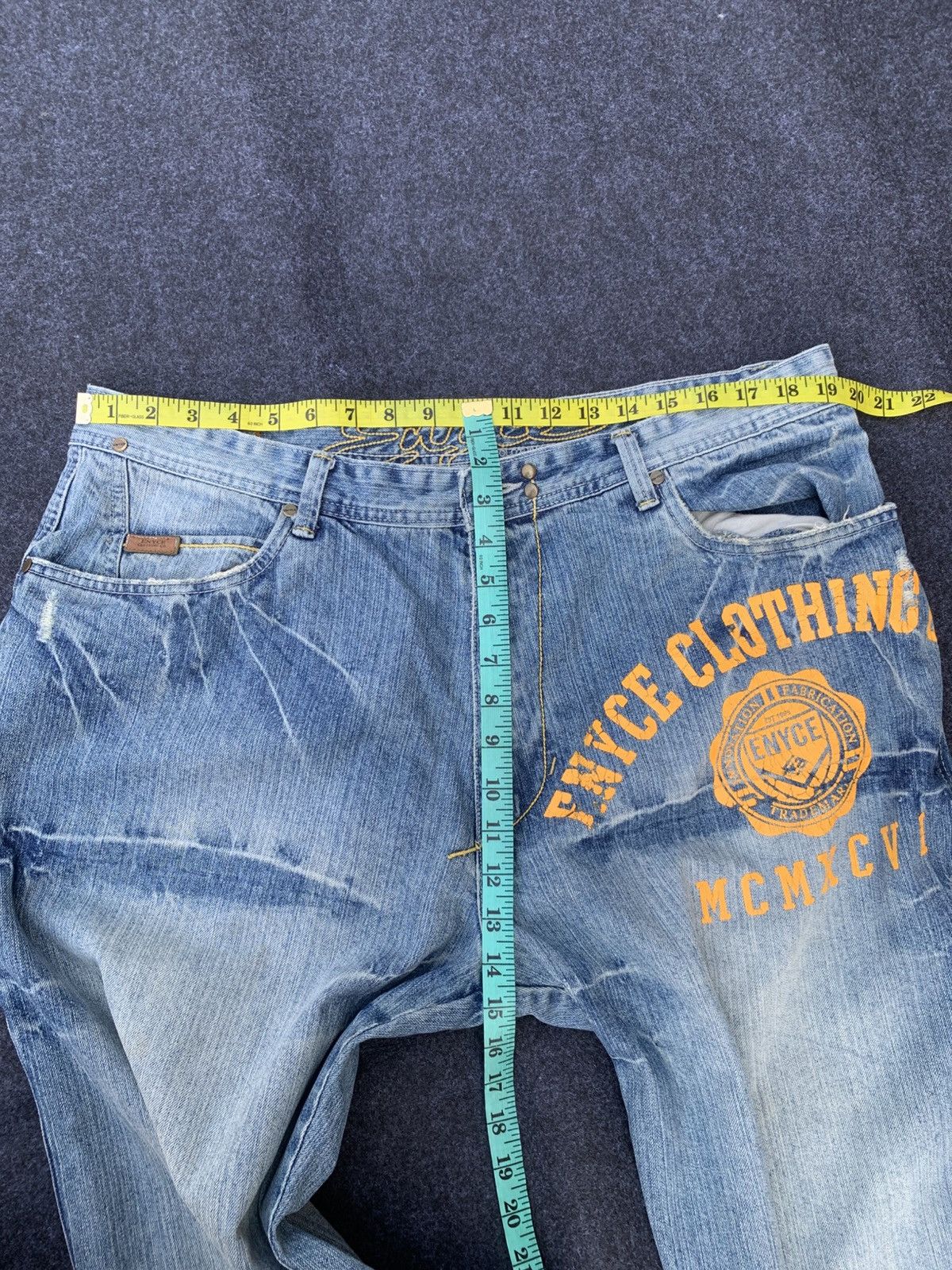 Enyce Enyce Baggy Jeans Y2K Loose Fit Hip Hop Denim (32) Size US 38 / EU 54 - 5 Thumbnail