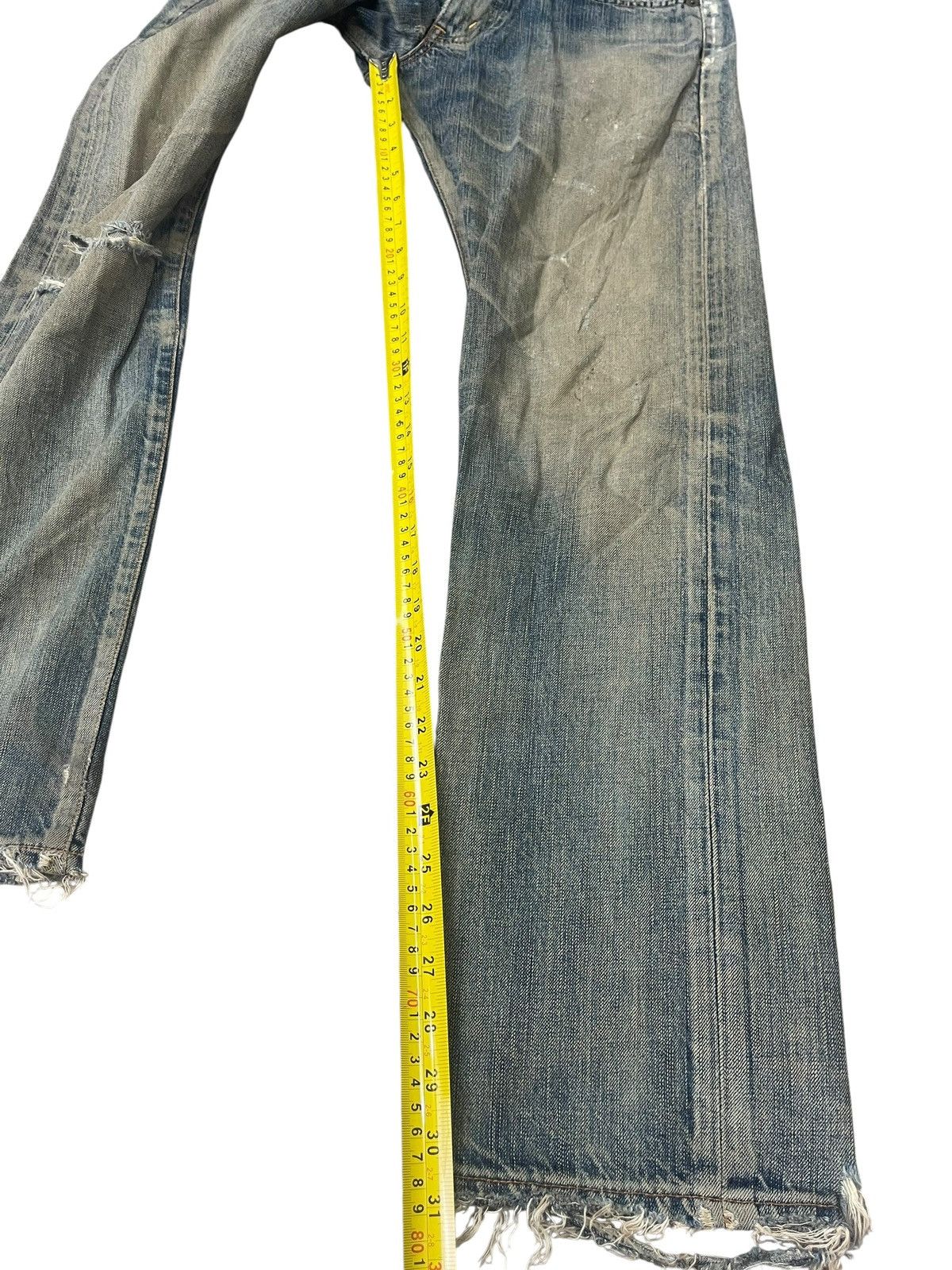 Edwin Vintage Edwin 503 Faded Distressed Jeans Streetwear Size US 30 / EU 46 - 11 Thumbnail