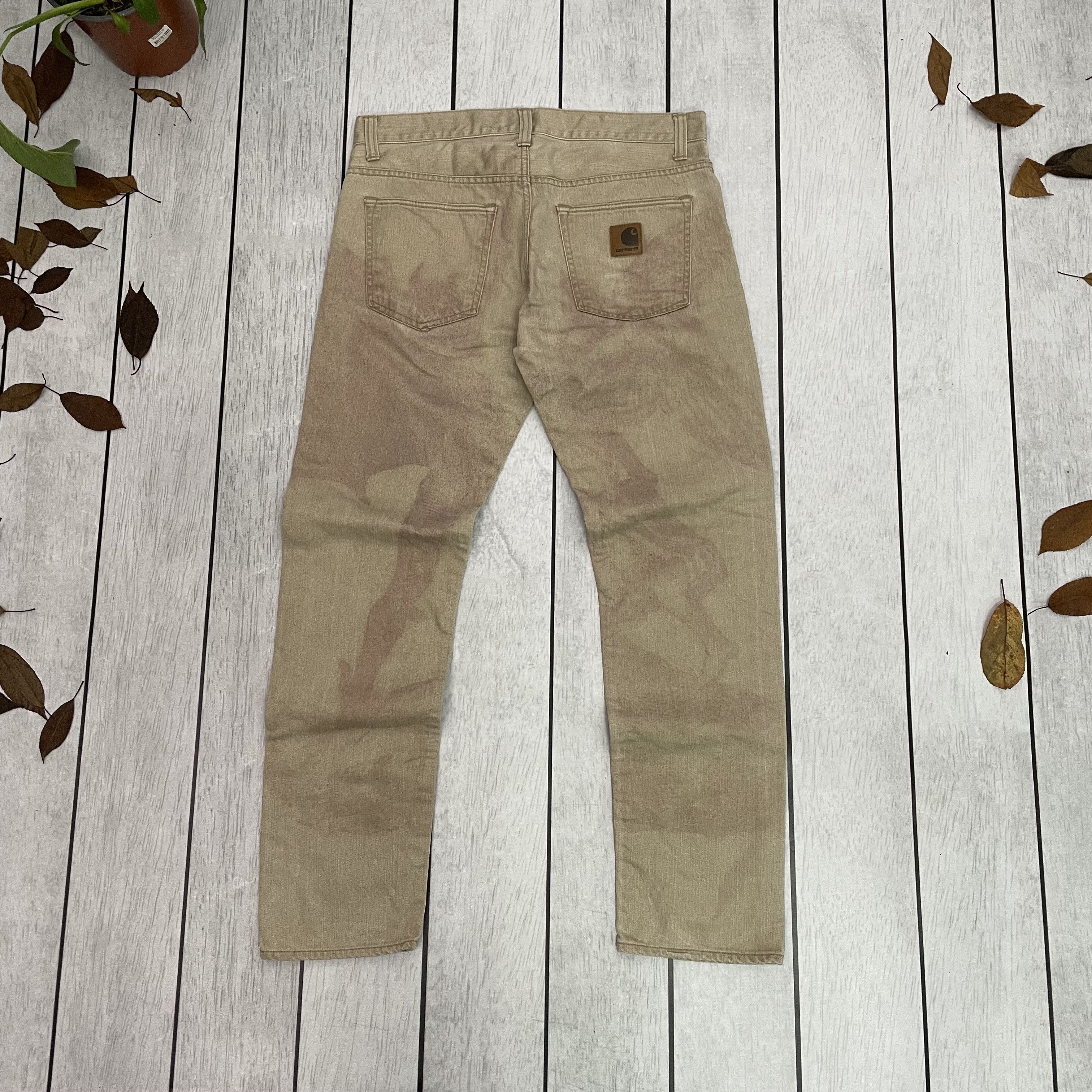 Carhartt Carhartt custom pants 1 of 1 art distressed handmade unique Size US 33 - 1 Thumbnail