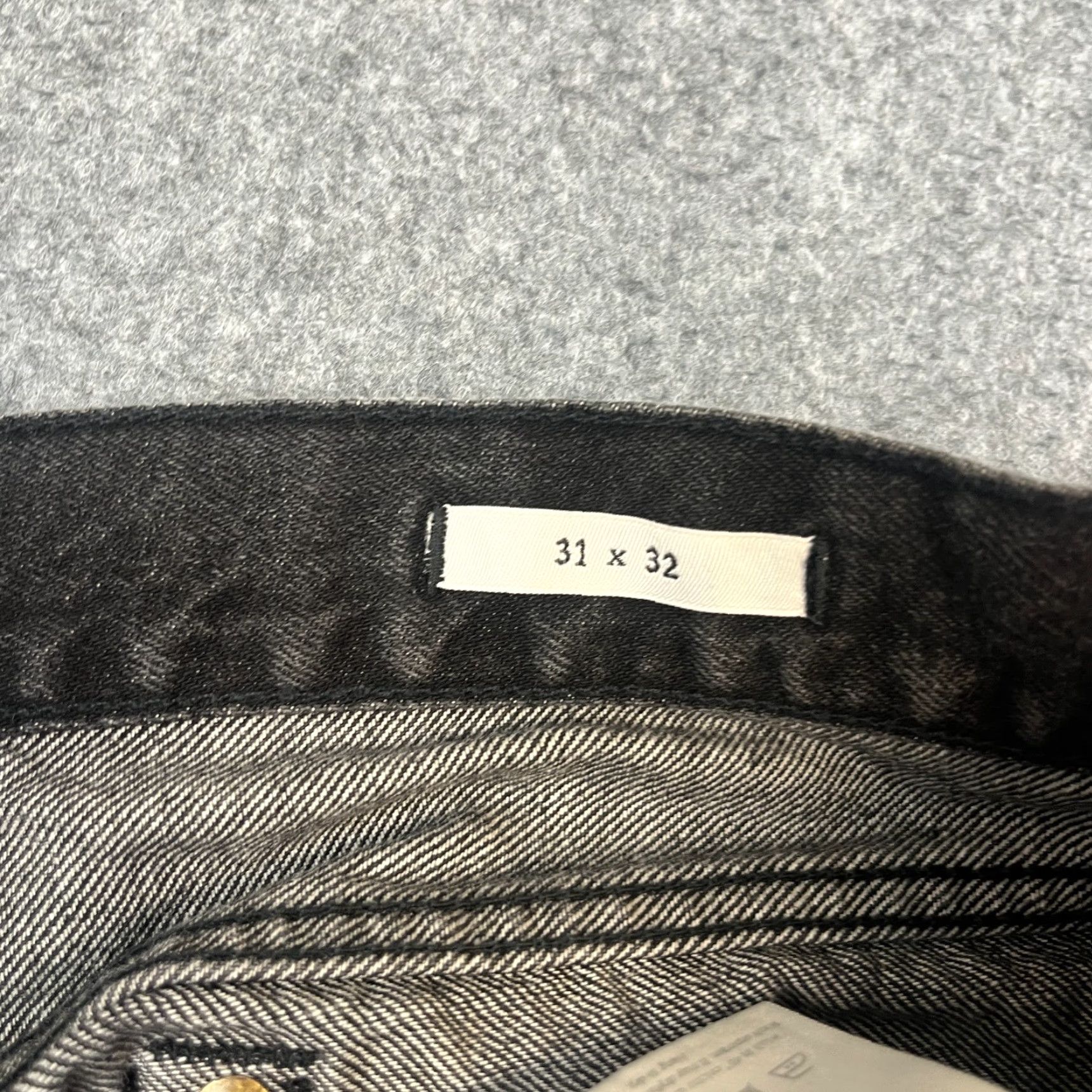 Our Legacy OUR LEGACY Jeans Regular Tapered 31 32 Dark Wash Black Fade Mens Denim 5-Pocket Pockets Button Closure Size 31 Regular Rise Mid Cotton Vintage No Size US 31 - 7 Thumbnail