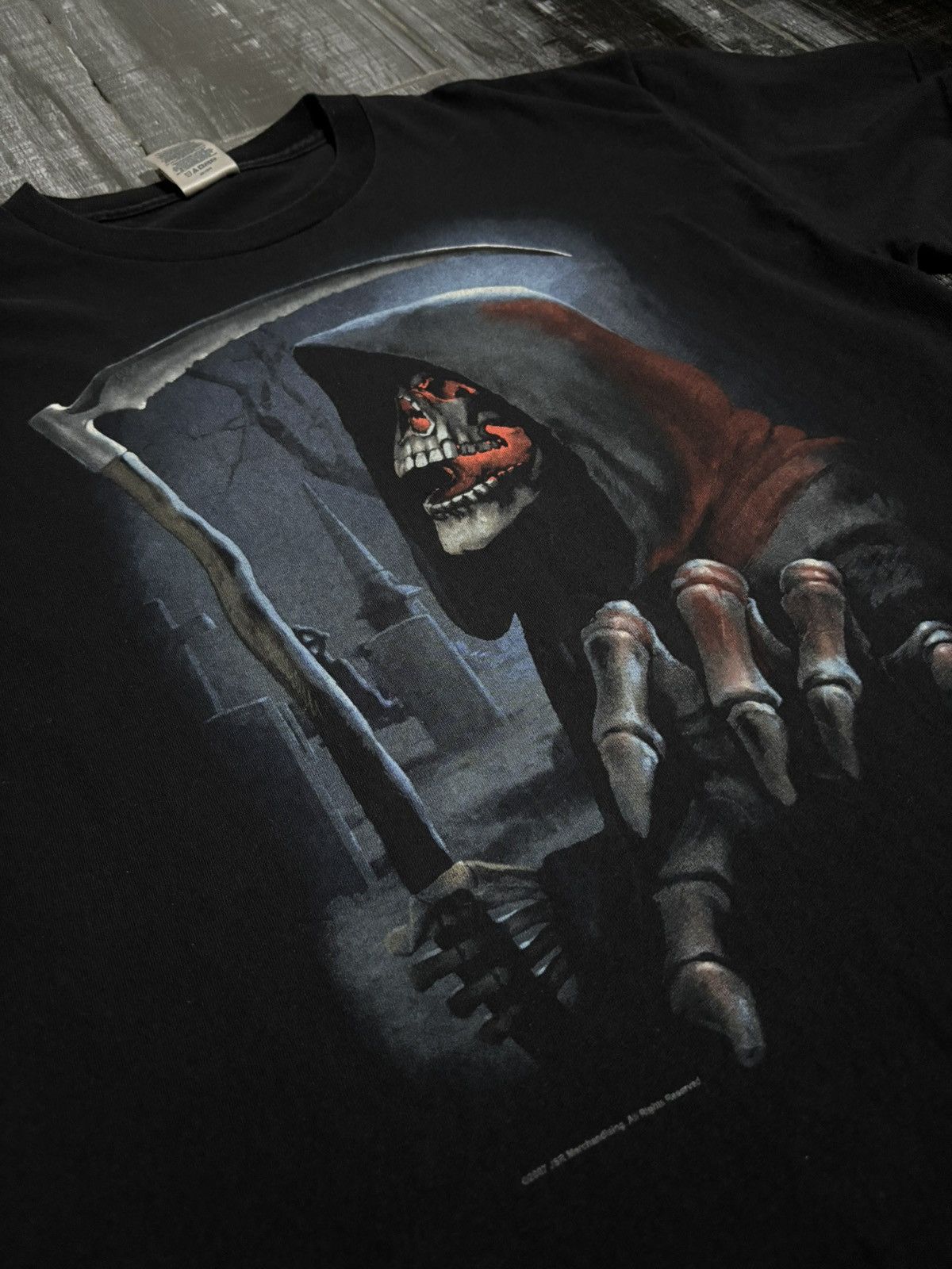 Delta Black and red Grim Reaper graphic tee Size US L / EU 52-54 / 3 - 2 Thumbnail