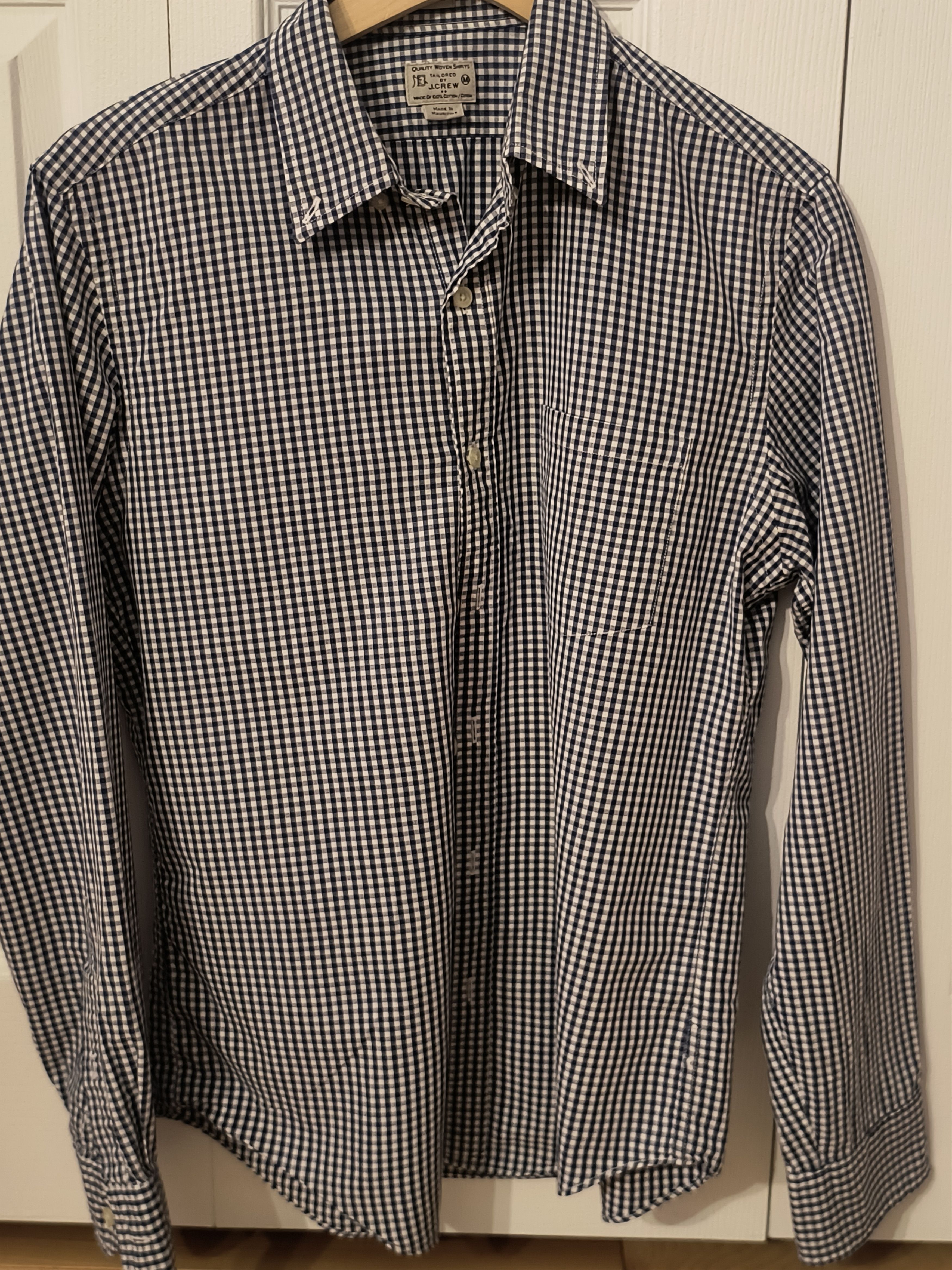 J.Crew J.Crew Tailored Fit Gingham Shirt (Circa 2014) – Slim Fit, M Size US M / EU 48-50 / 2 - 1 Thumbnail