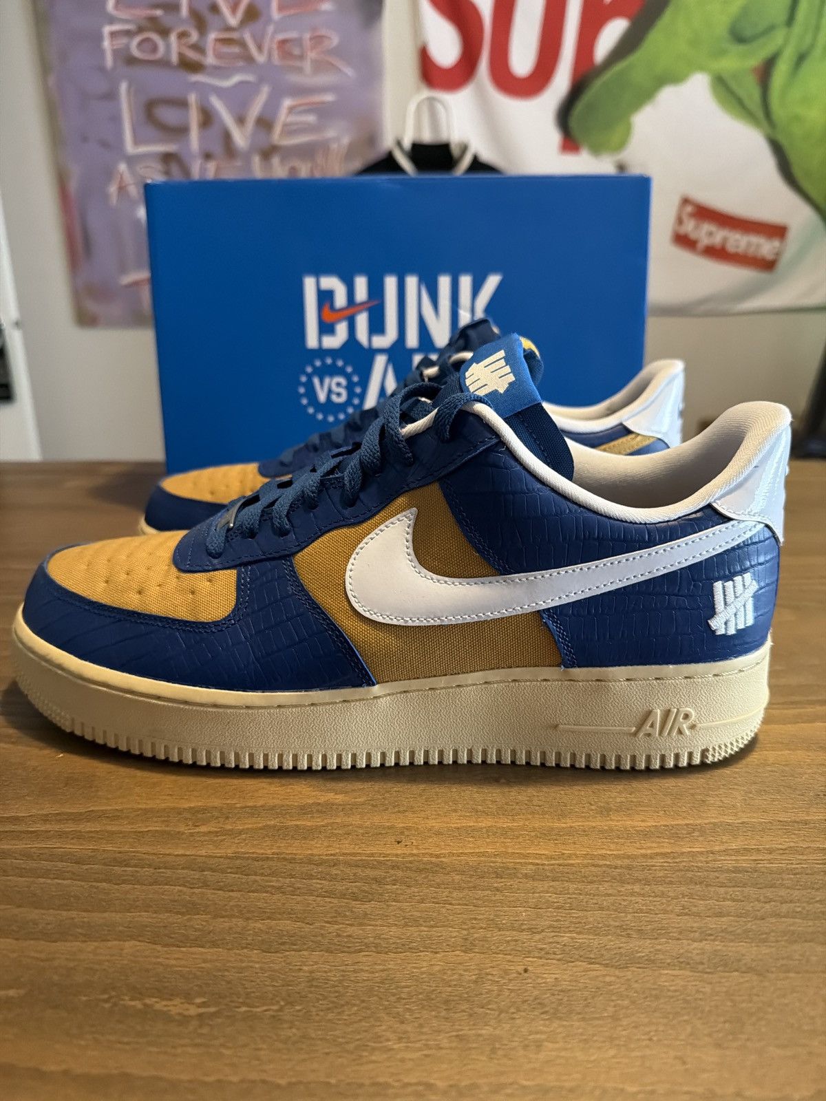 Nike × Undefeated Nike X Undefeated AF1 5 on it Size US 12.5 / EU 45-46 - 5 Thumbnail