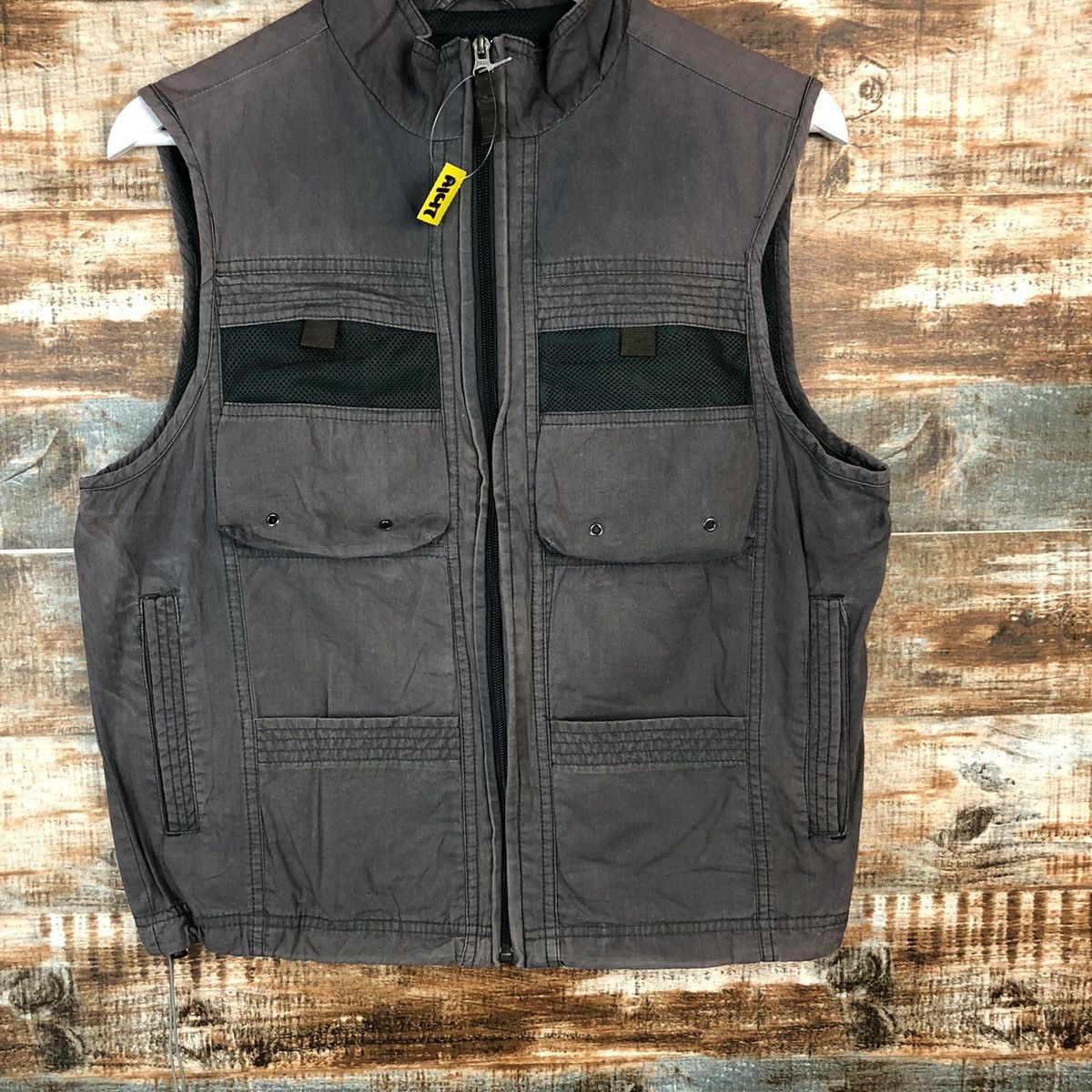 Faded Glory × Japanese Brand First Down faded Grey multipocket Vest #A1617 Size US M / EU 48-50 / 2 - 3 Thumbnail