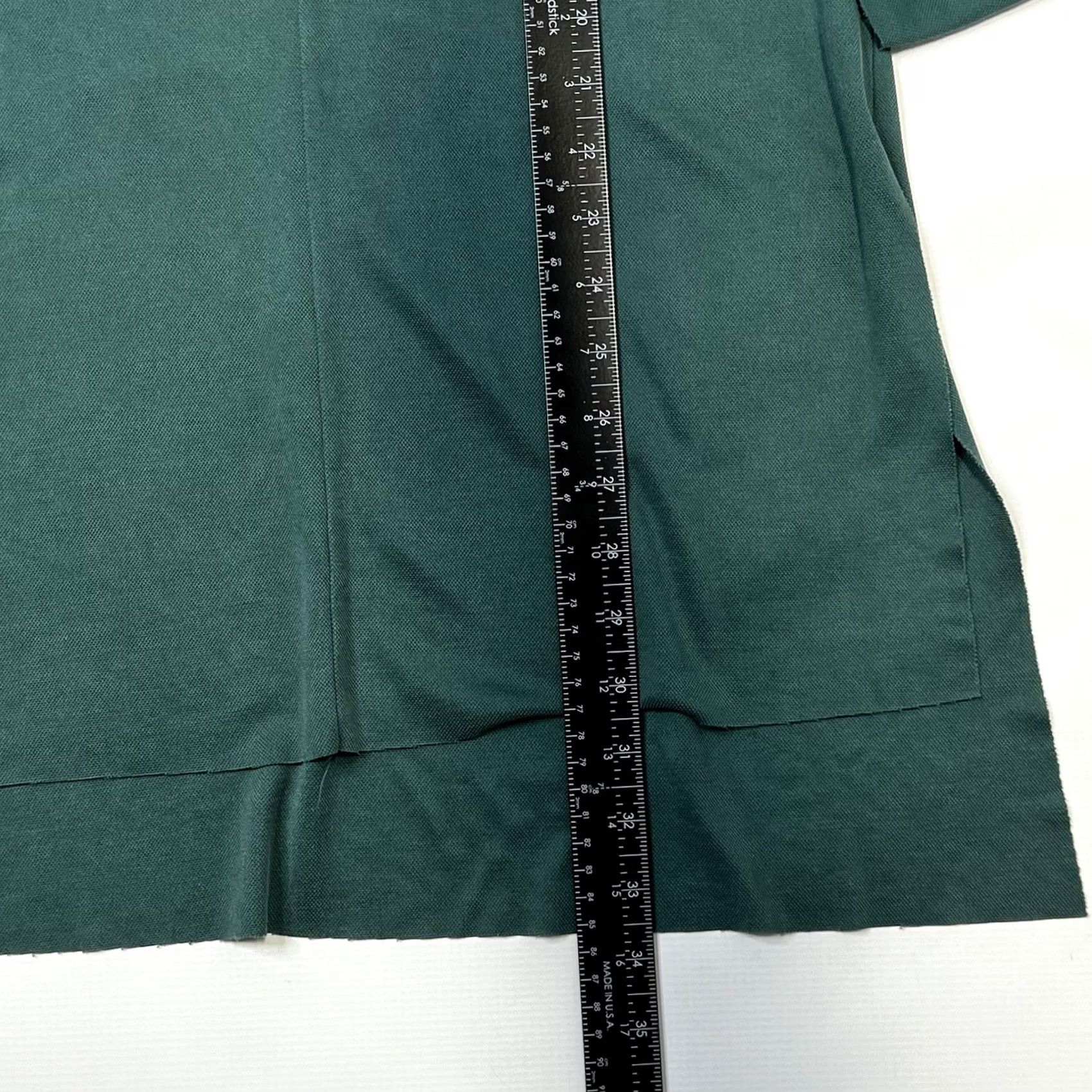 Vintage Trouve Dark Green Tunic S V-Neck Long Sleeve Slit High Low Blouse Women Regular Pattern Solid Vintage: No Size S / US 4 / IT 40 - 5 Thumbnail