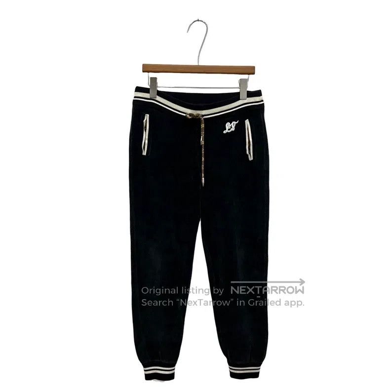 Louis Vuitton size s Velour embroidered monogram slacks pan