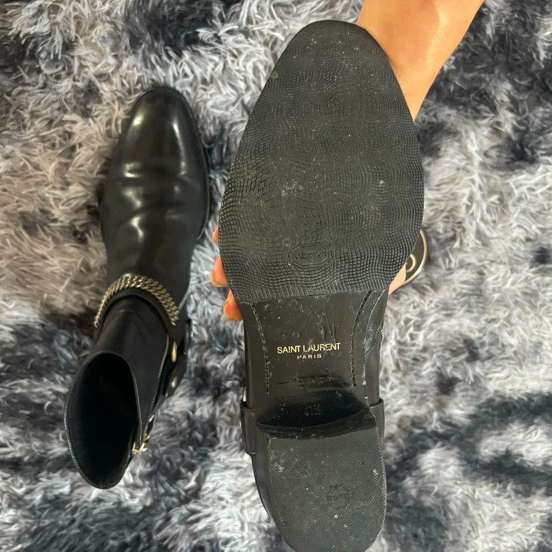 Saint Laurent Paris Saint laurent paris 13 SS chain boots 2506-Nextarrow Size US 7 / EU 40 - 3 Thumbnail