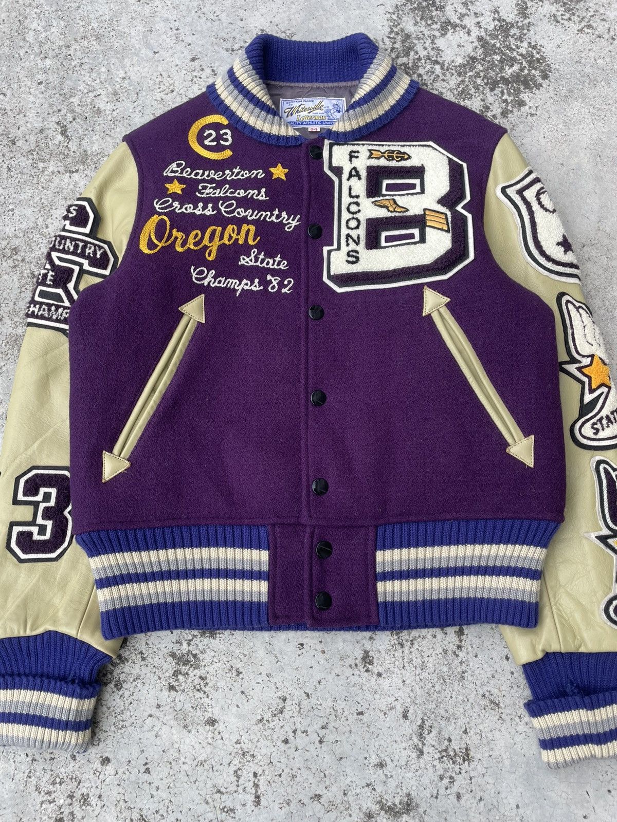 Whitesville Vintage Whitesville "Beaverton Falcons" Varsity Jacket Size US M / EU 48-50 / 2 - 8 Thumbnail