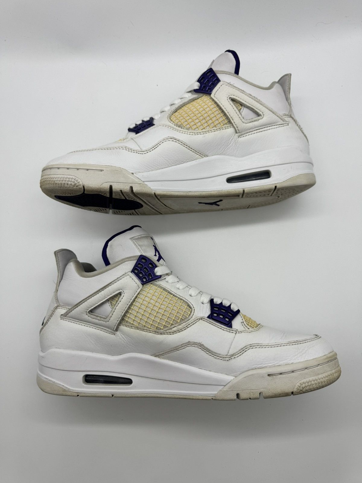 Jordan Brand × Nike Nike Air Jordan 4 Retro Mid Purple Metallic Men’s Size 9.5 Size US 9.5 / EU 42-43 - 3 Thumbnail