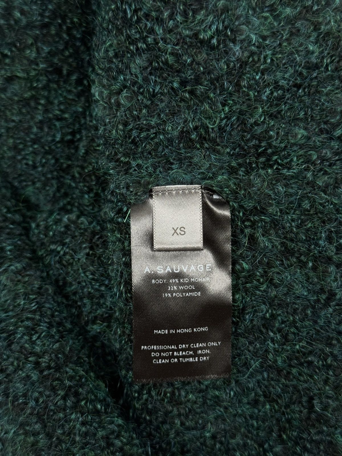 A. Sauvage A.SAUVAGE 2014 Kid Mohair Knitwear Handmade Sweater Size US S / EU 44-46 / 1 - 7 Thumbnail