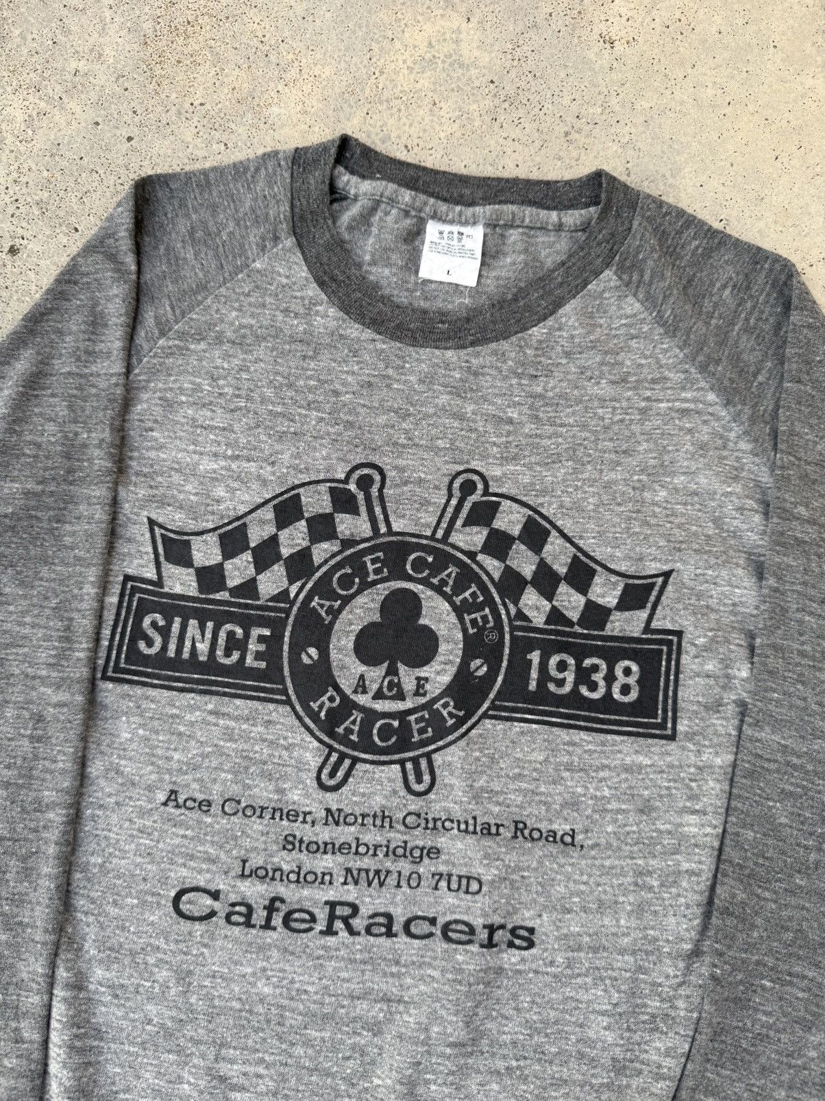 Vintage Ace Cafe Racer Harley Davidson Chopper Styled Size US M / EU 48-50 / 2 - 2 Thumbnail