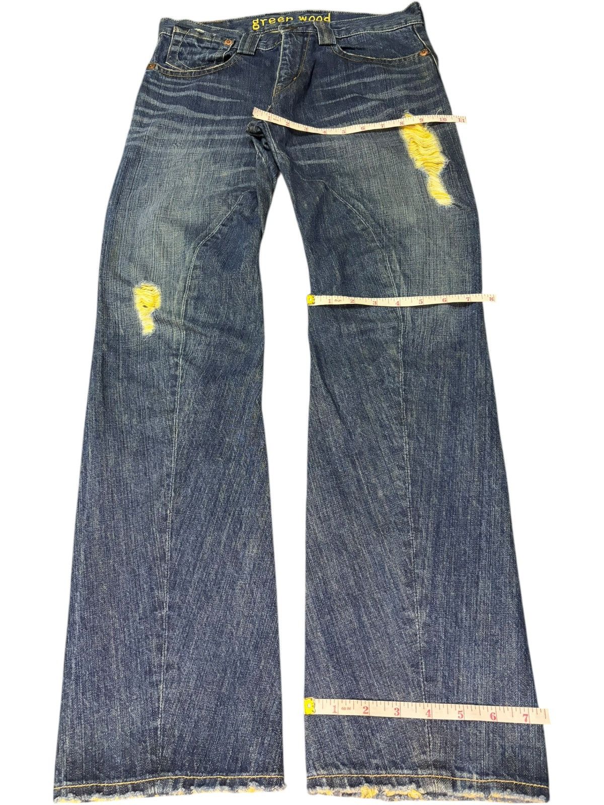 Diesel Vintage Japanese Brand Rusty Wash Distressed Jeans Size US 31 - 8 Thumbnail
