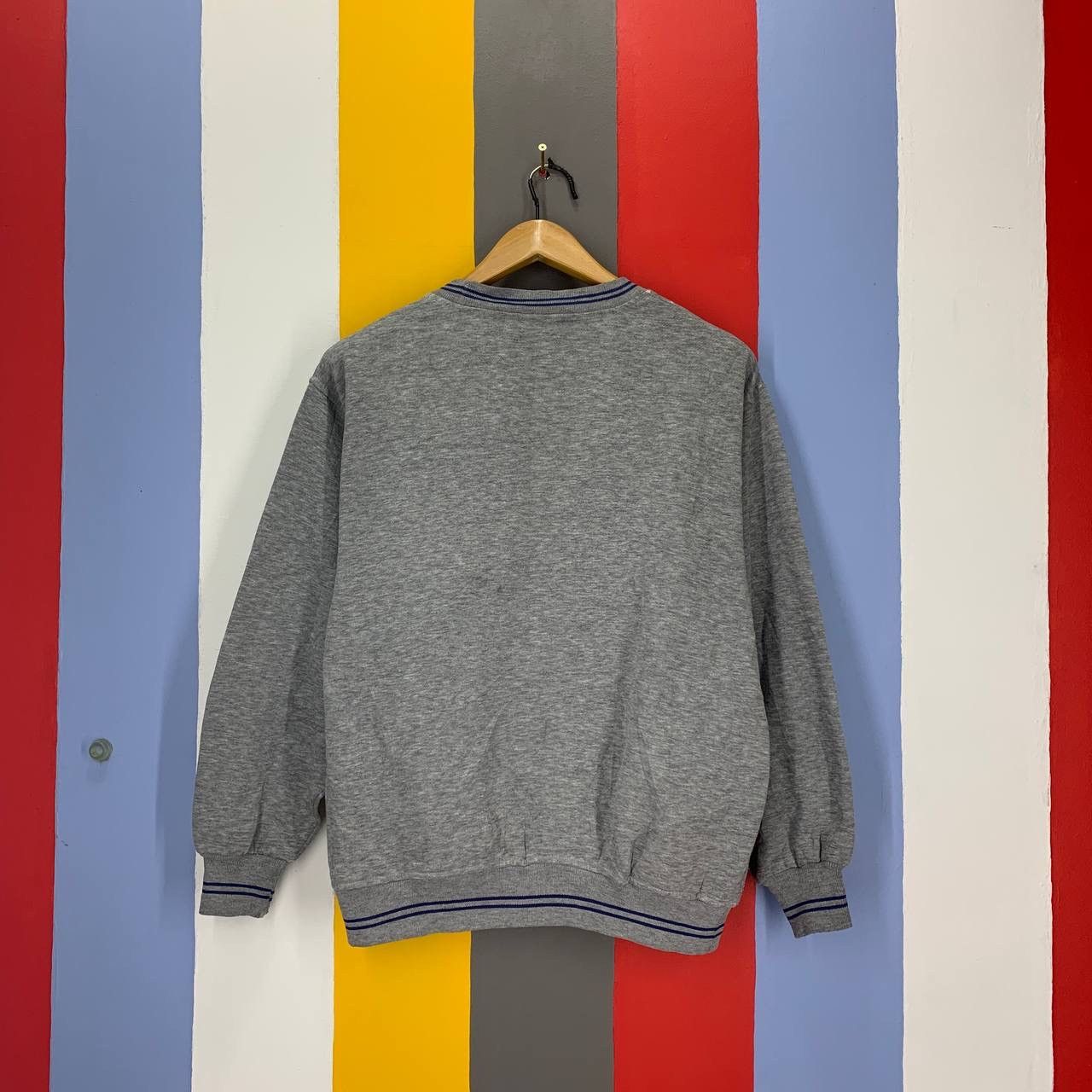 Dunlop Vintage DUNLOP Stripe Ringer Sweatshirt #2091/16 Size US M / EU 48-50 / 2 - 6 Thumbnail