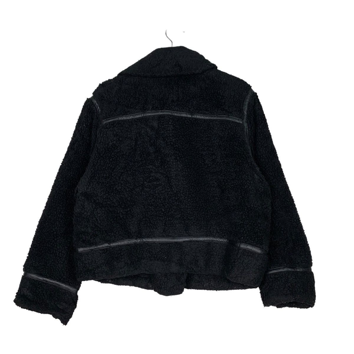 Japanese Brand TORTE Deep Pile Fleece Asymmetrical Jacket #0240-C11 Size US M / EU 48-50 / 2 - 17 Thumbnail