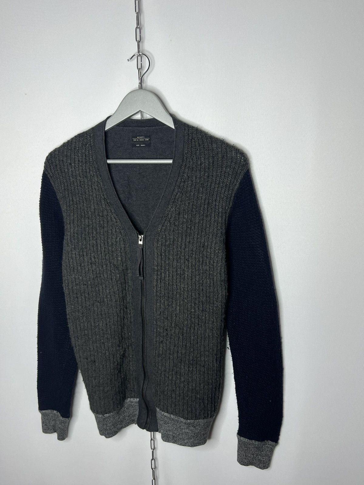 Other AllSaints Luxury Wool Full Zip Cardigan Jumper Pullover Size US S / EU 44-46 / 1 - 3 Thumbnail