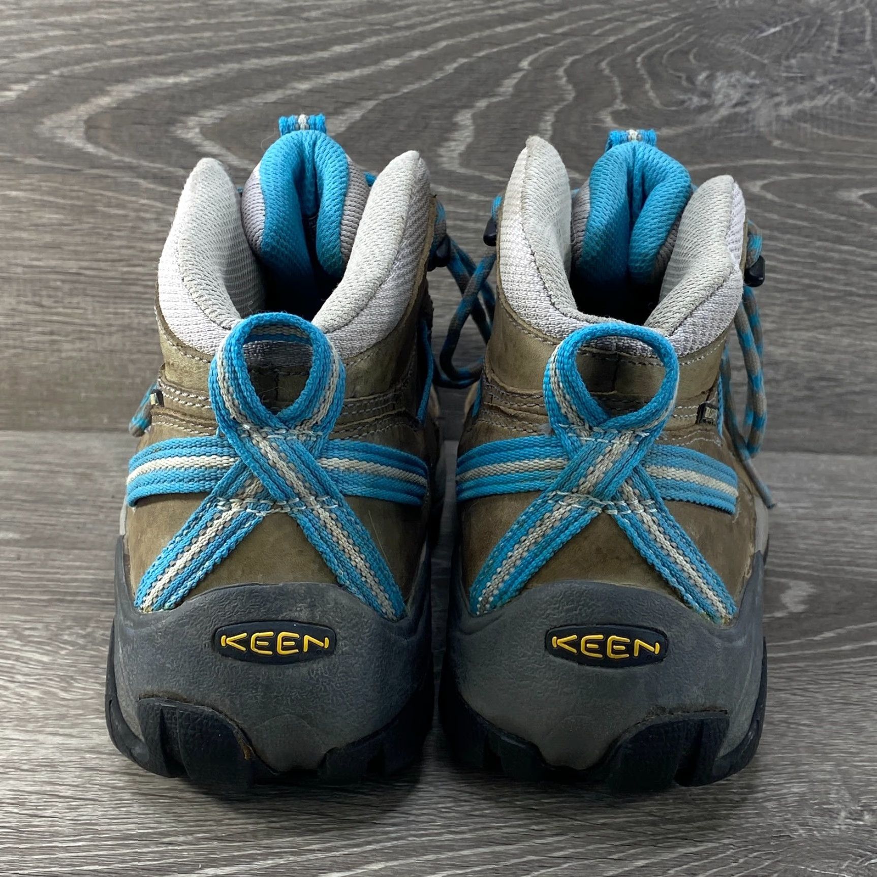 KEEN Keen Targhee II Womens 8.5 Blue Brown Leather Mid Hiking Boots Waterproof EU 39 - Keen Dry Size US 6 / IT 36 - 6 Thumbnail