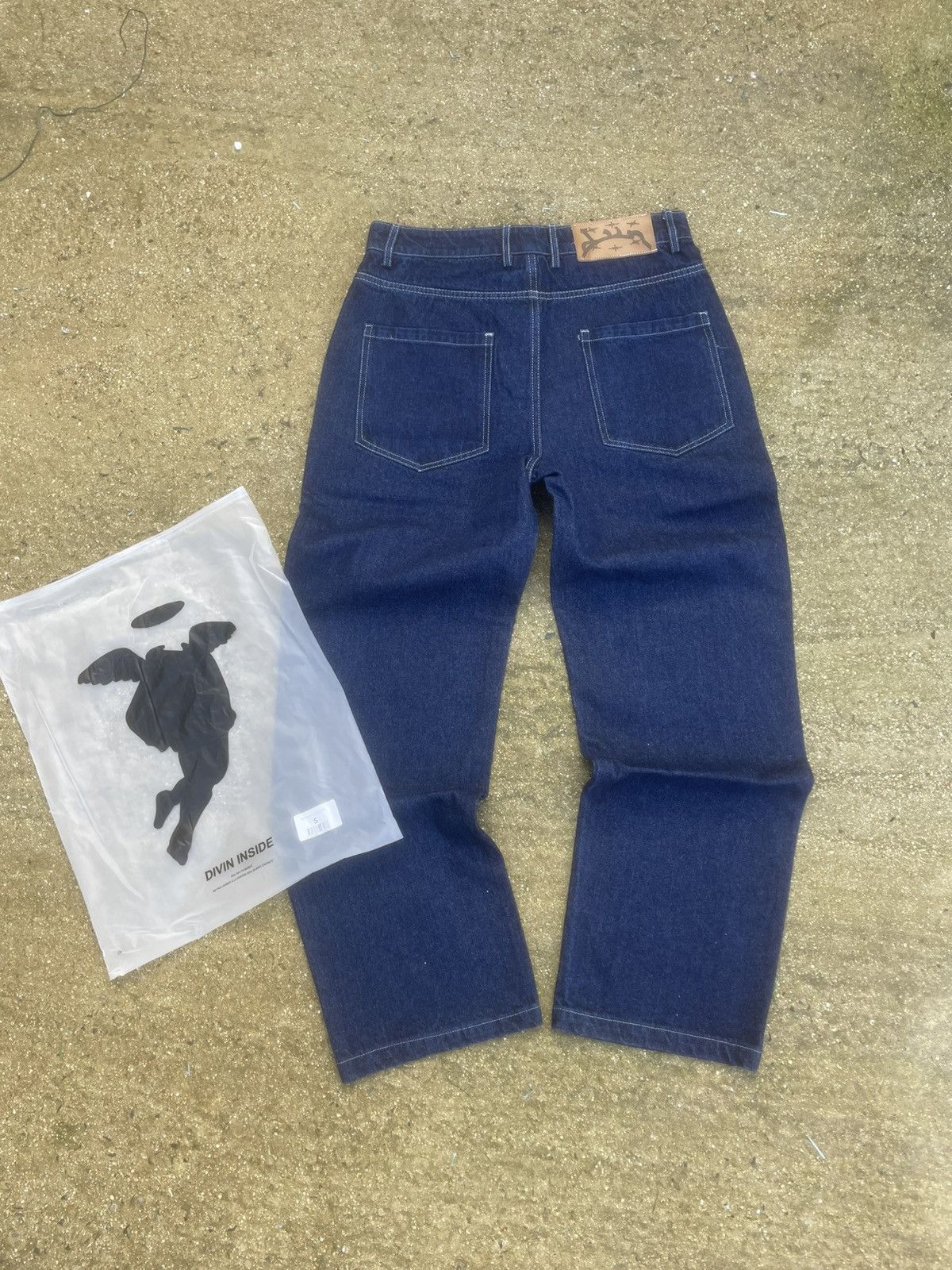 Other Dyvin by dyvin Jean Bleu Brut Taille S - Neuf - Coupe large Size US 28 / EU 44 - 1 Thumbnail