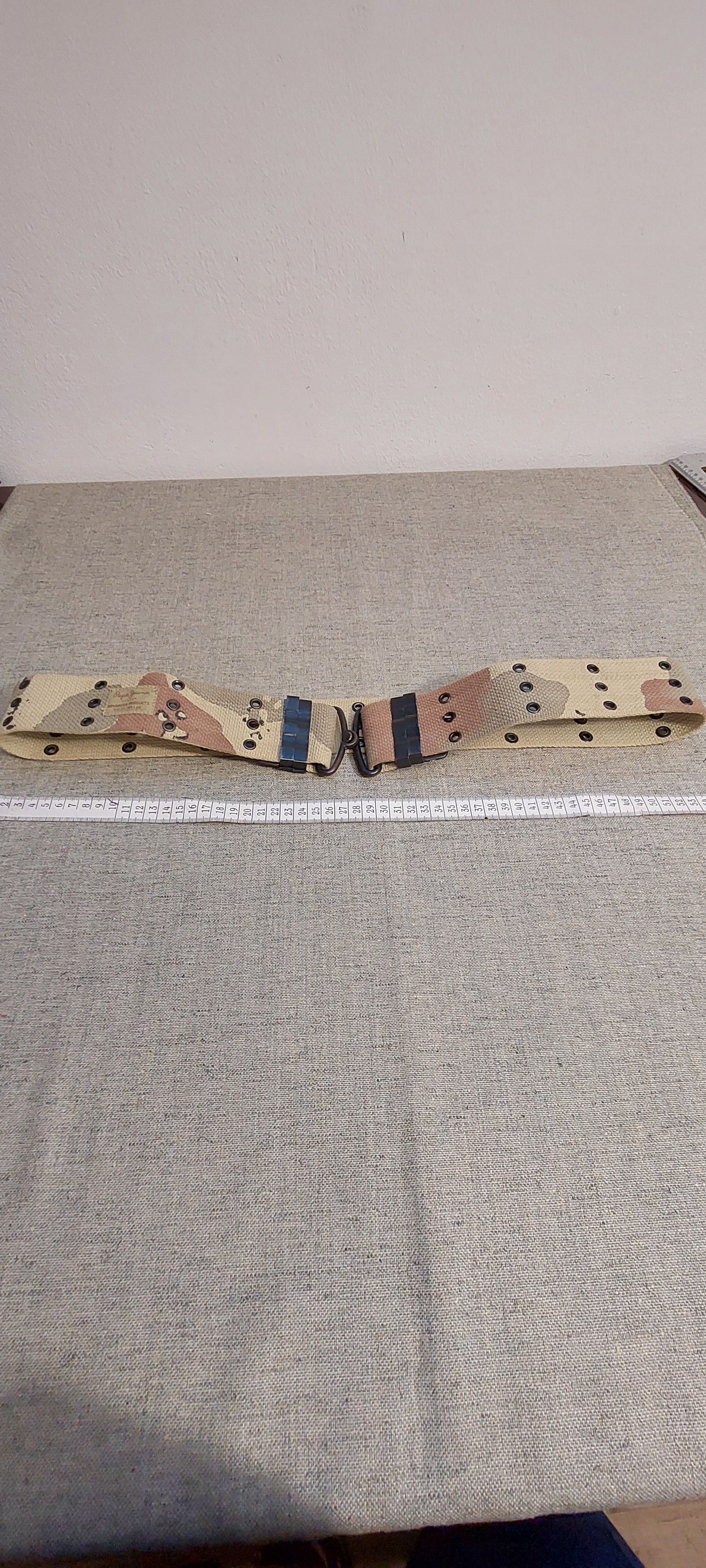 Pepe Jeans Pepe Jeans Y2K Wide Camo Canvas Belt w/ Hooks Size ONE SIZE - 3 Thumbnail