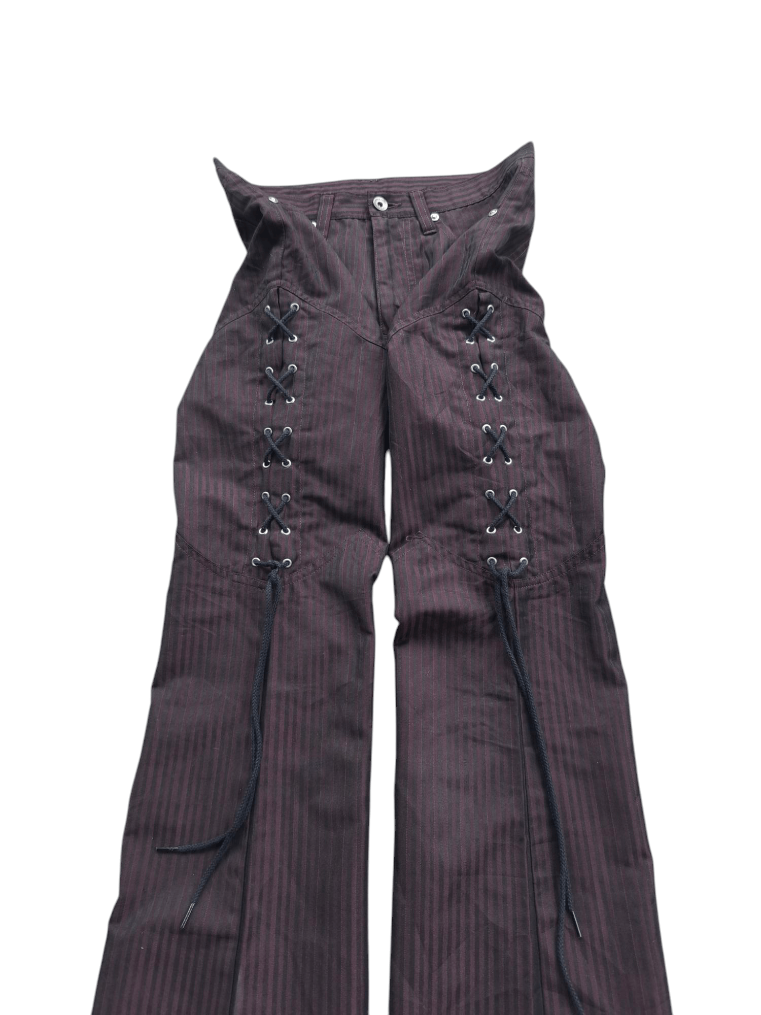 If Six Was Nine × Le Grande Bleu (L.G.B.) × semanticdesign Semantic design Lace up Flare pants Size US 30 / EU 46 - 3 Thumbnail