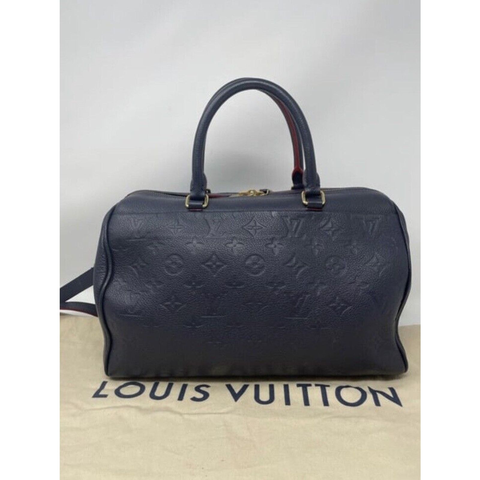 Louis Vuitton Louis Vuitton Speedy 30 Marine Rouge Empreinte Size ONE SIZE - 5 Thumbnail