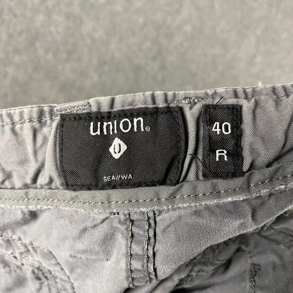 Union LA Union Cargo Shorts Men's 40 Regular Fit Gray 100% Cotton Size US 40 / EU 56 - 7 Thumbnail