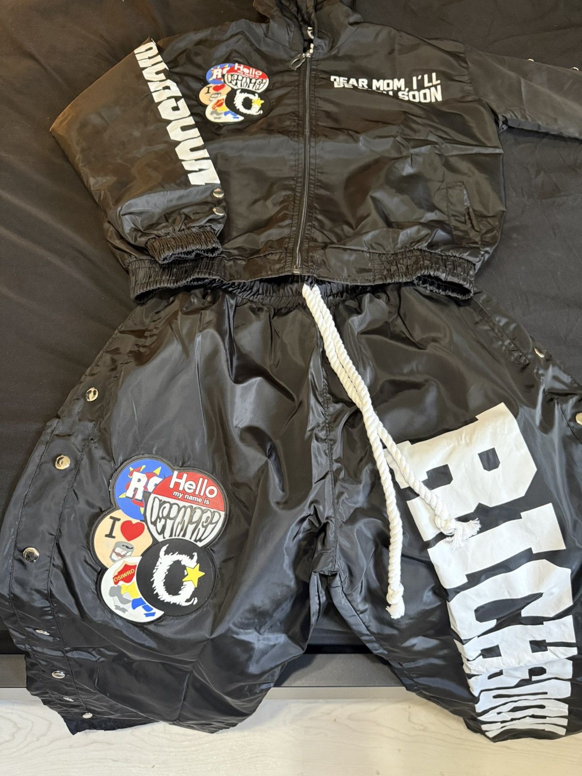Other “Dear Mom I’ll Be Rich Soon” Black Windbreaker Set Size US S / EU 44-46 / 1 - 3 Thumbnail