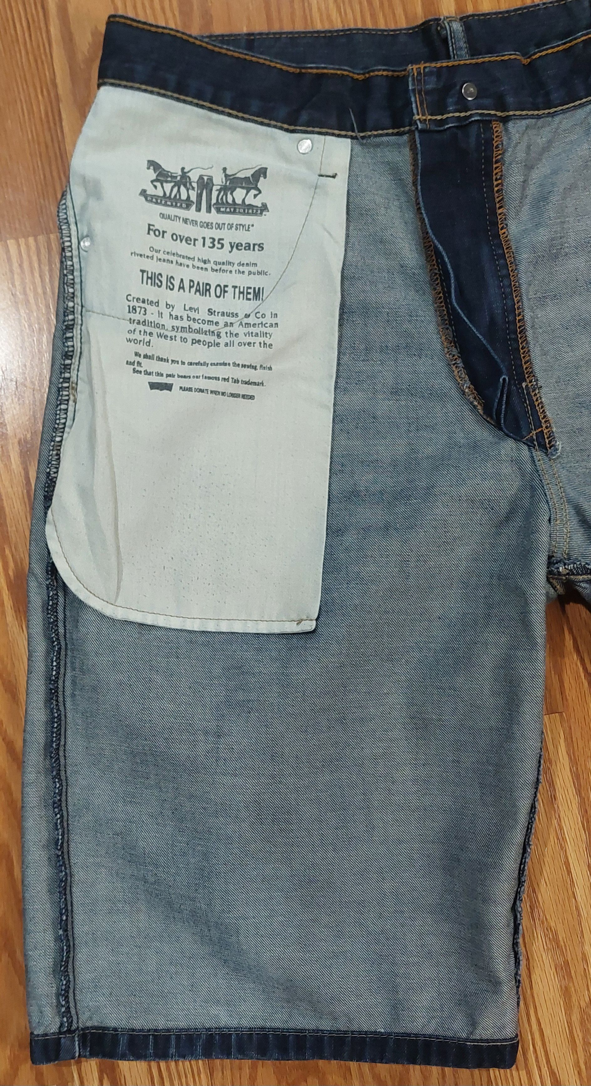 Levi's Authentic Levi Strauss Denim Jean Shorts Size US 33 - 10 Thumbnail
