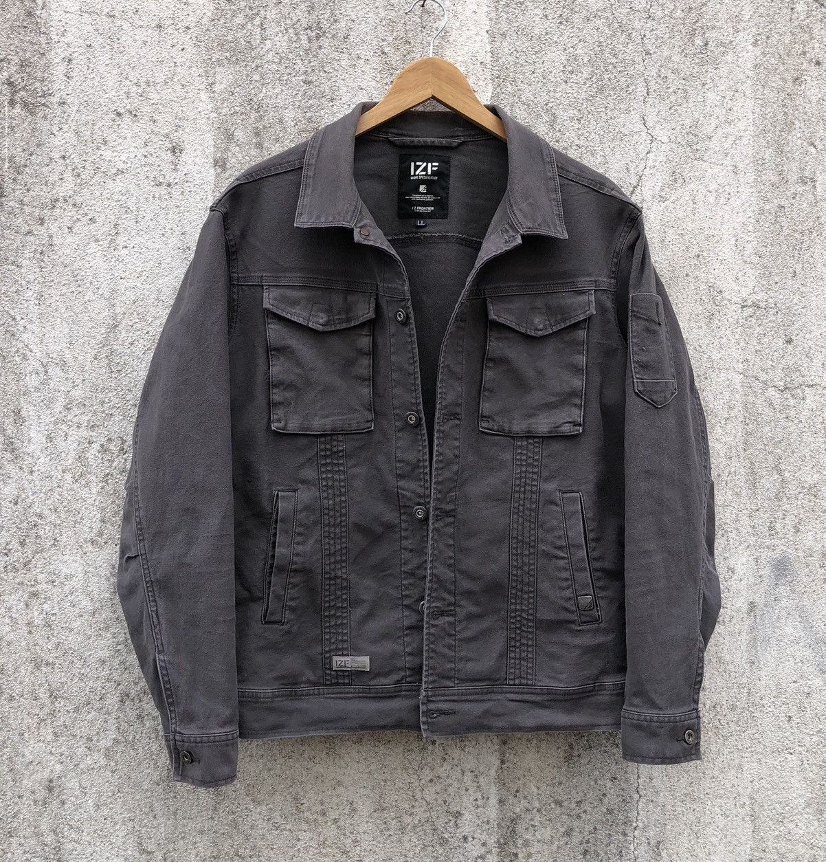 Vintage Vintage IZF Model No.7900 Stretchable Faded Jacket Size US M / EU 48-50 / 2 - 11 Thumbnail