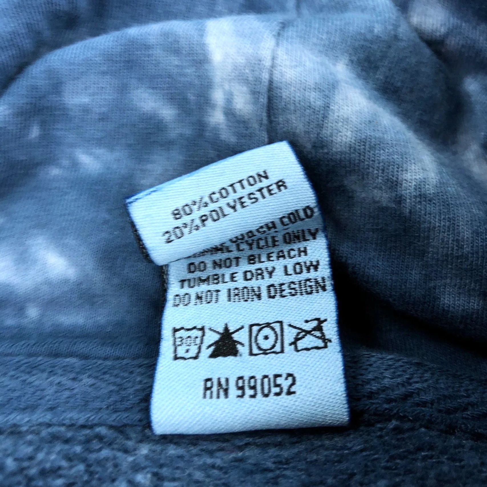 Vintage IntraCoastal Angler Hoodie Men's S Tie-Dye Blue Graphic Print Pullover Sweatshirt NC Size US S / EU 44-46 / 1 - 6 Thumbnail