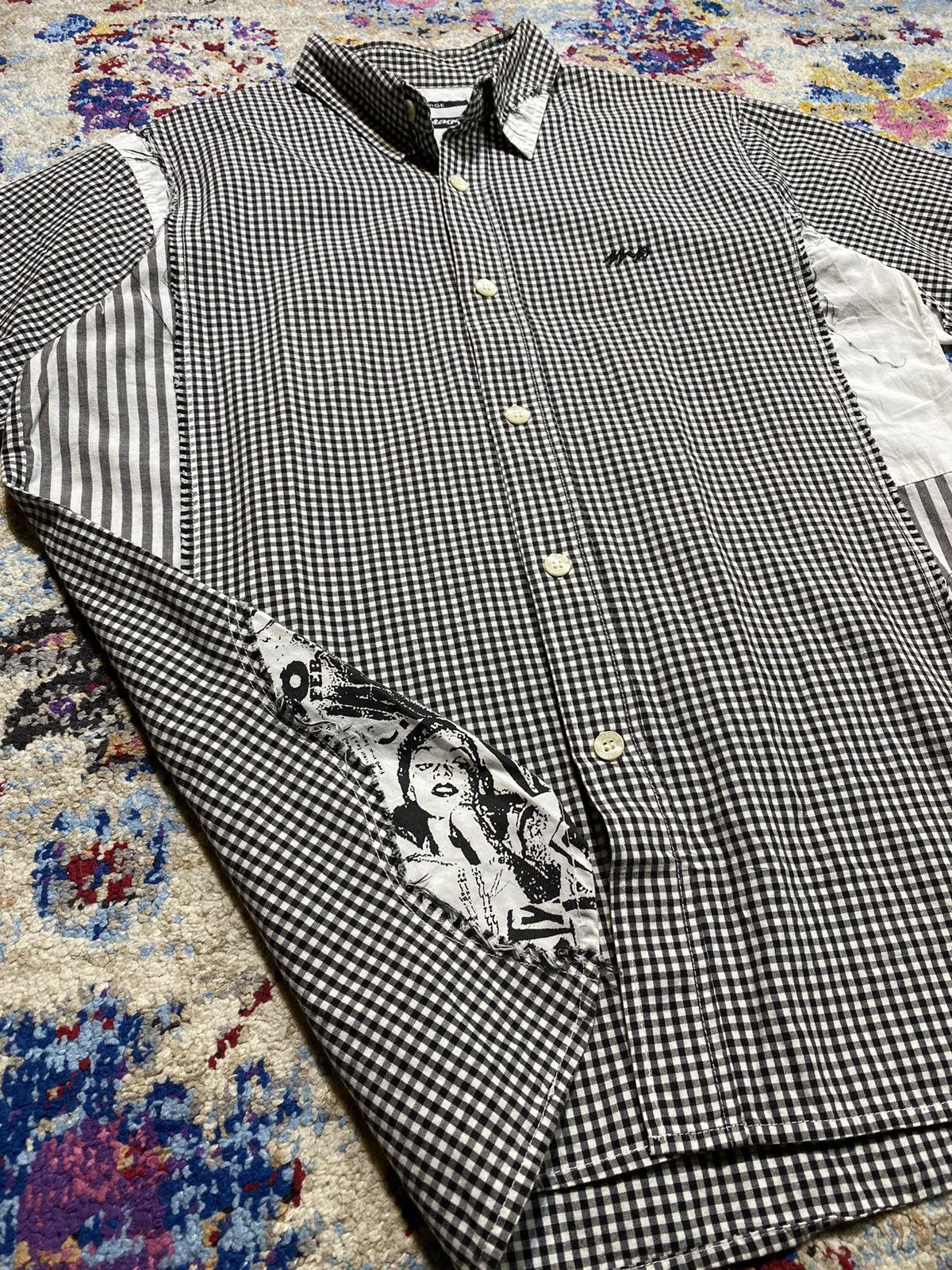 Montage Vintage Montage Japan Statements Cut Rework Button Up Shirts Size US M / EU 48-50 / 2 - 8 Thumbnail
