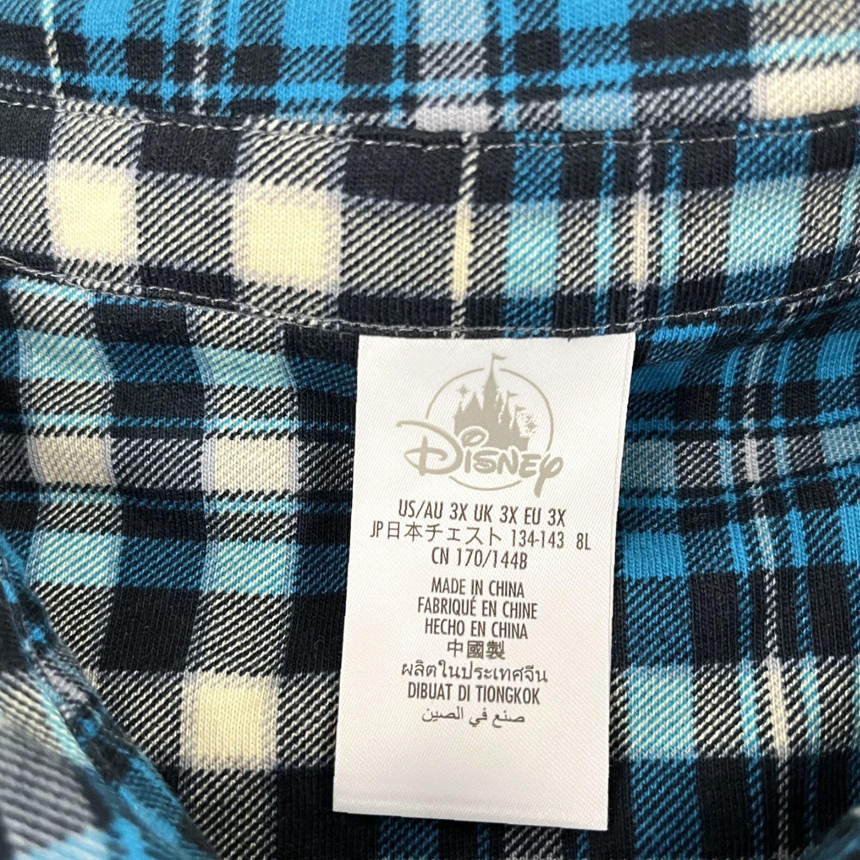 Disney VINTAGE The Haunted Mansion Shirt Disney Womens 3X Flannel Button-Up Knit NEW Size XXL / US 16-18 / IT 52-54 - 4 Thumbnail