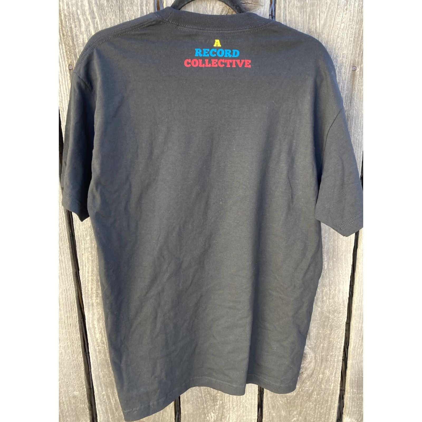 Doublet Men's People's Press Black Vinyl Crate Diggers SS T-Shirt L Double Sided Art Size US L / EU 52-54 / 3 - 5 Thumbnail