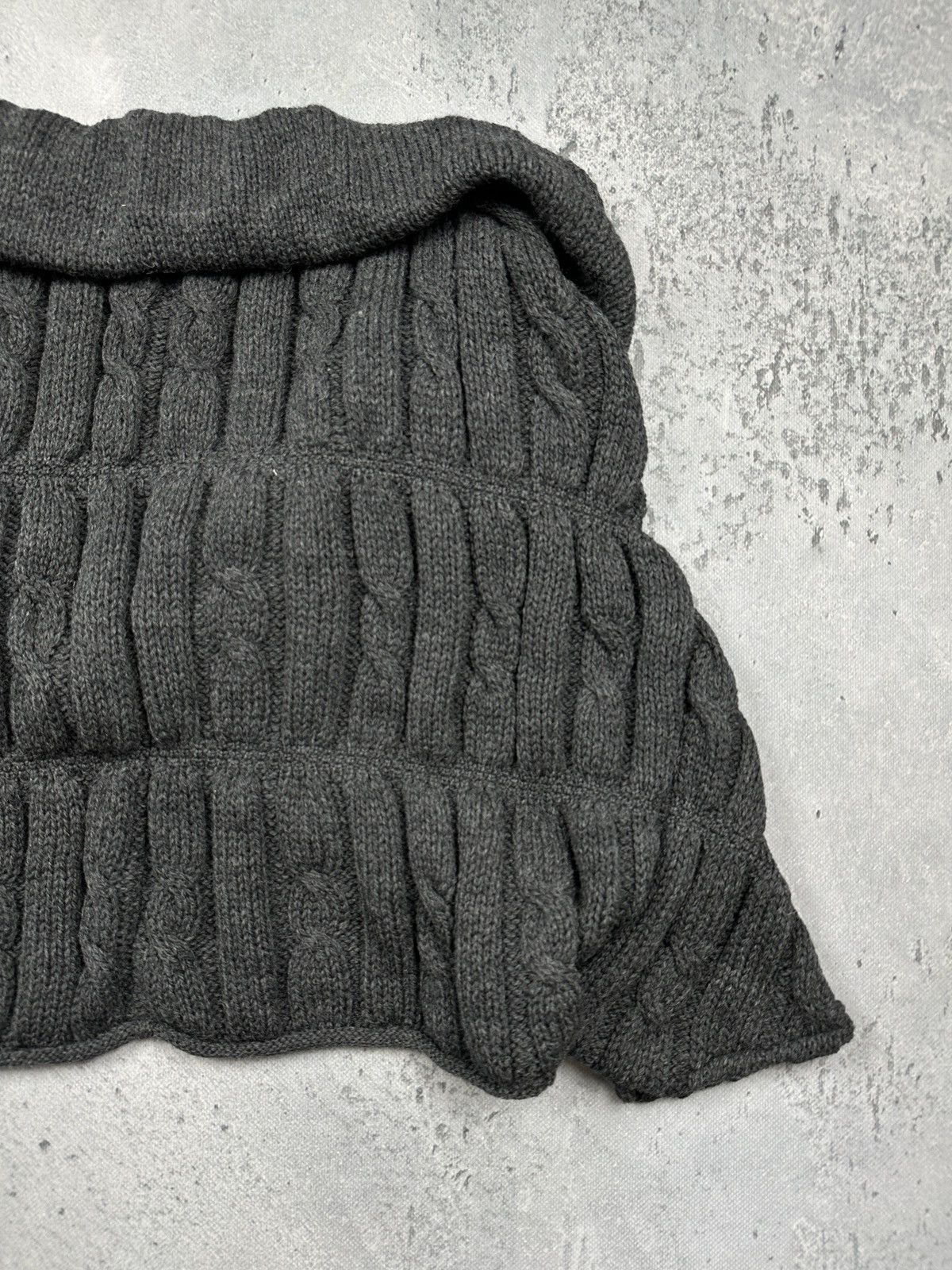 Aran Crafts Aran Crafts Ireland Chunky Knit Cardigan Bolero Merino Wool Size ONE SIZE - 17 Thumbnail