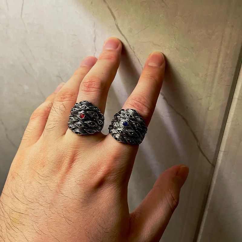 Japanese Brand × Jewelry × Vintage Multi Eyes Ring Size ONE SIZE - 4 Thumbnail