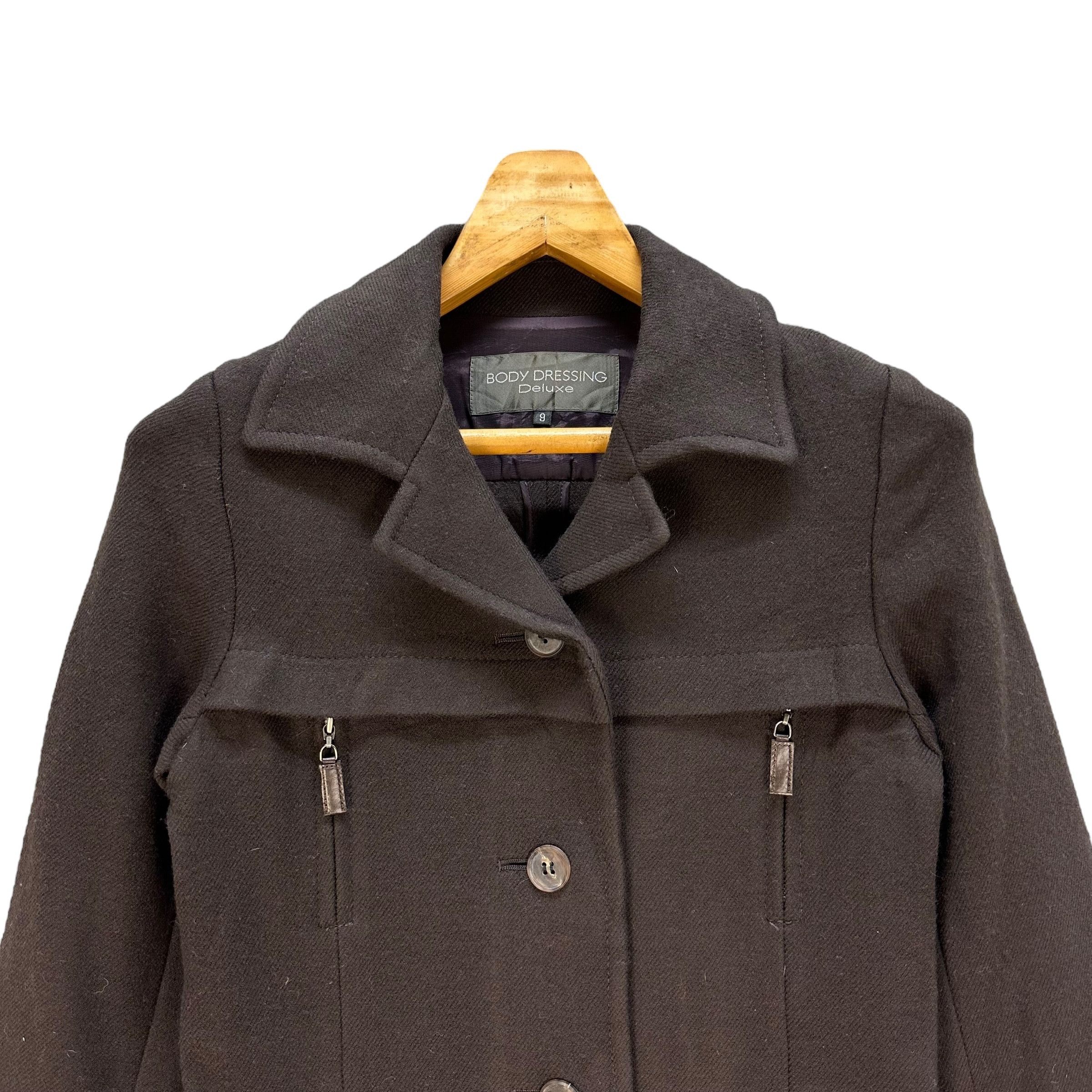 Japanese Brand BODY DRESSING DELUXE Women’s Wool Coat Jacket #A64-1539 Size XXS / US 00 / IT 34 - 2 Thumbnail