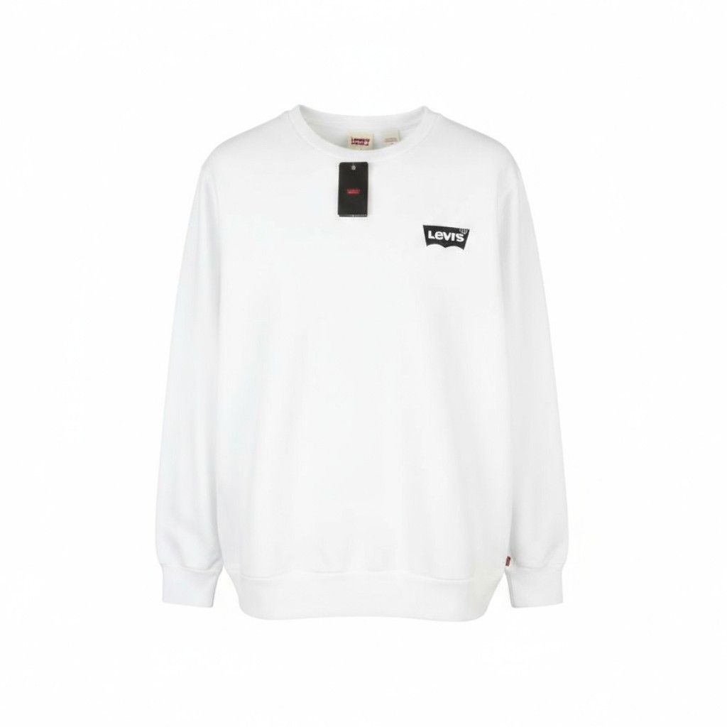 Levi's STANDARD FIT L White Graphic Logo Crew Pullover 87100 Size US L / EU 52-54 / 3 - 1 Thumbnail